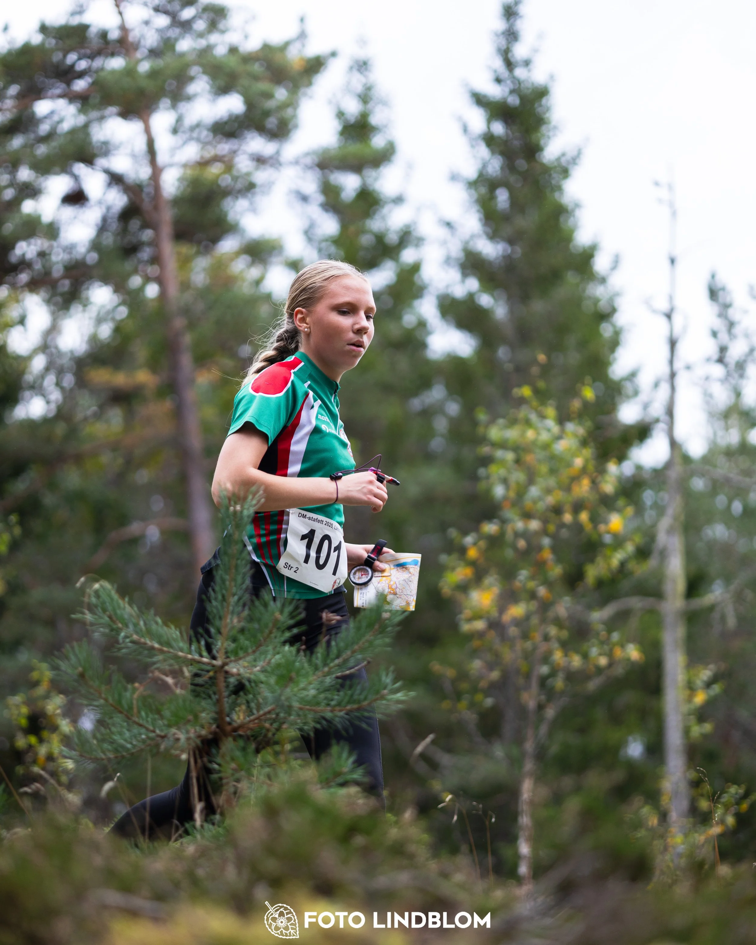 A picture from the Stockholm district championship in relay orienteering taken by Foto Lindblom