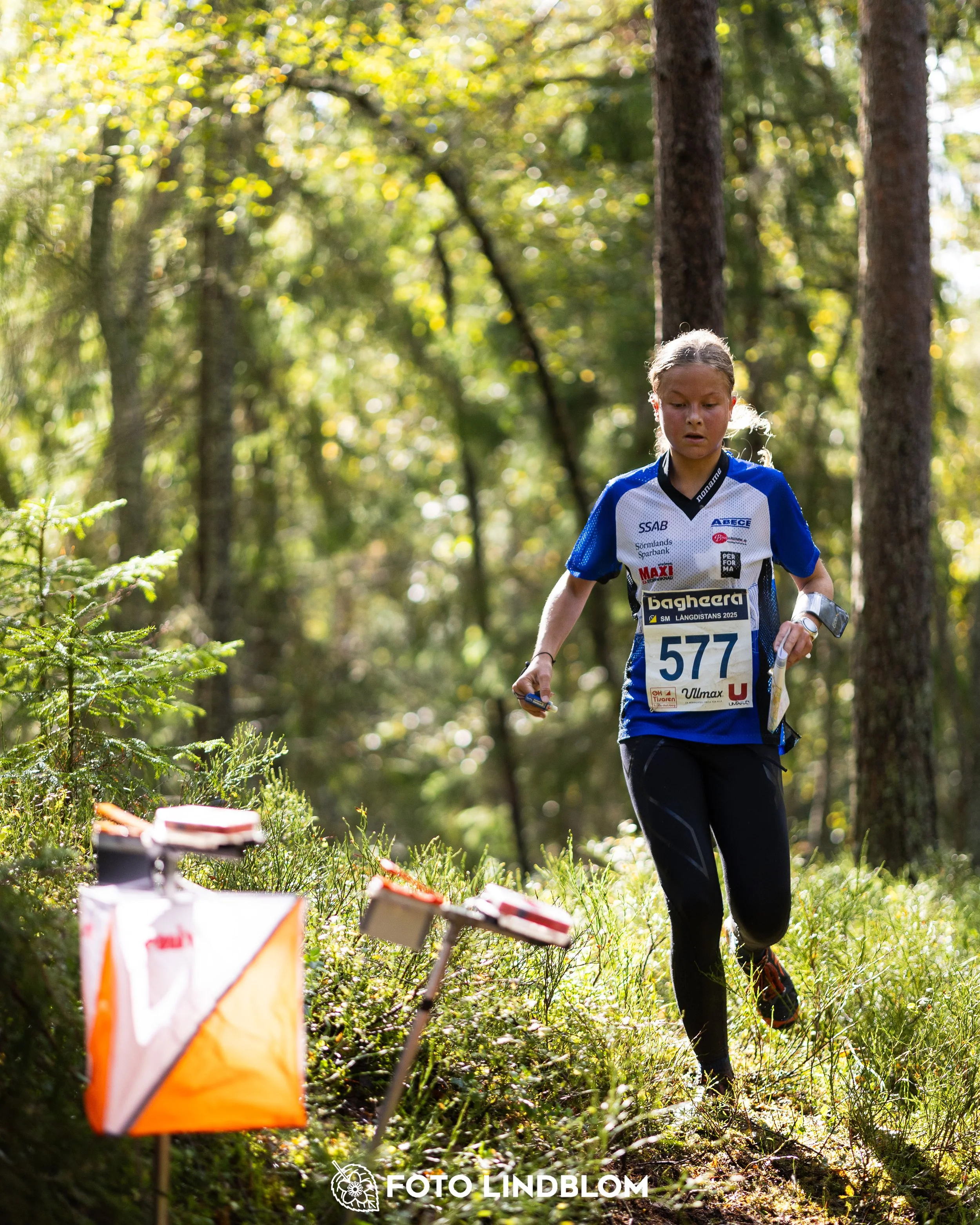 A picture from the Swedish national championship in long distance orienteering and Swedish league race taken by Foto Lindblom