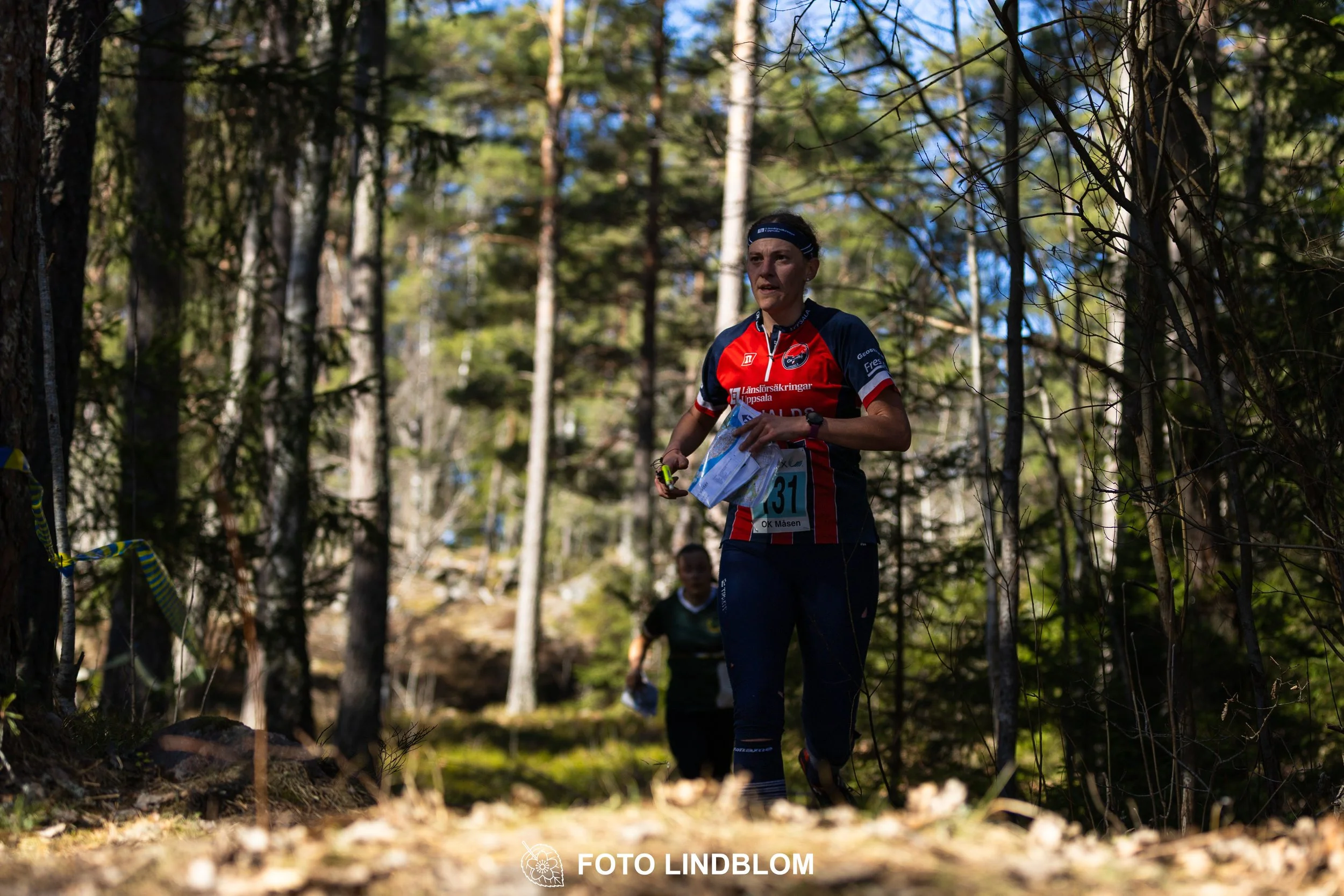 A photo from the 2026 Måsenstafetten orienteering relay in Sweden, captured by Foto Lindblom.