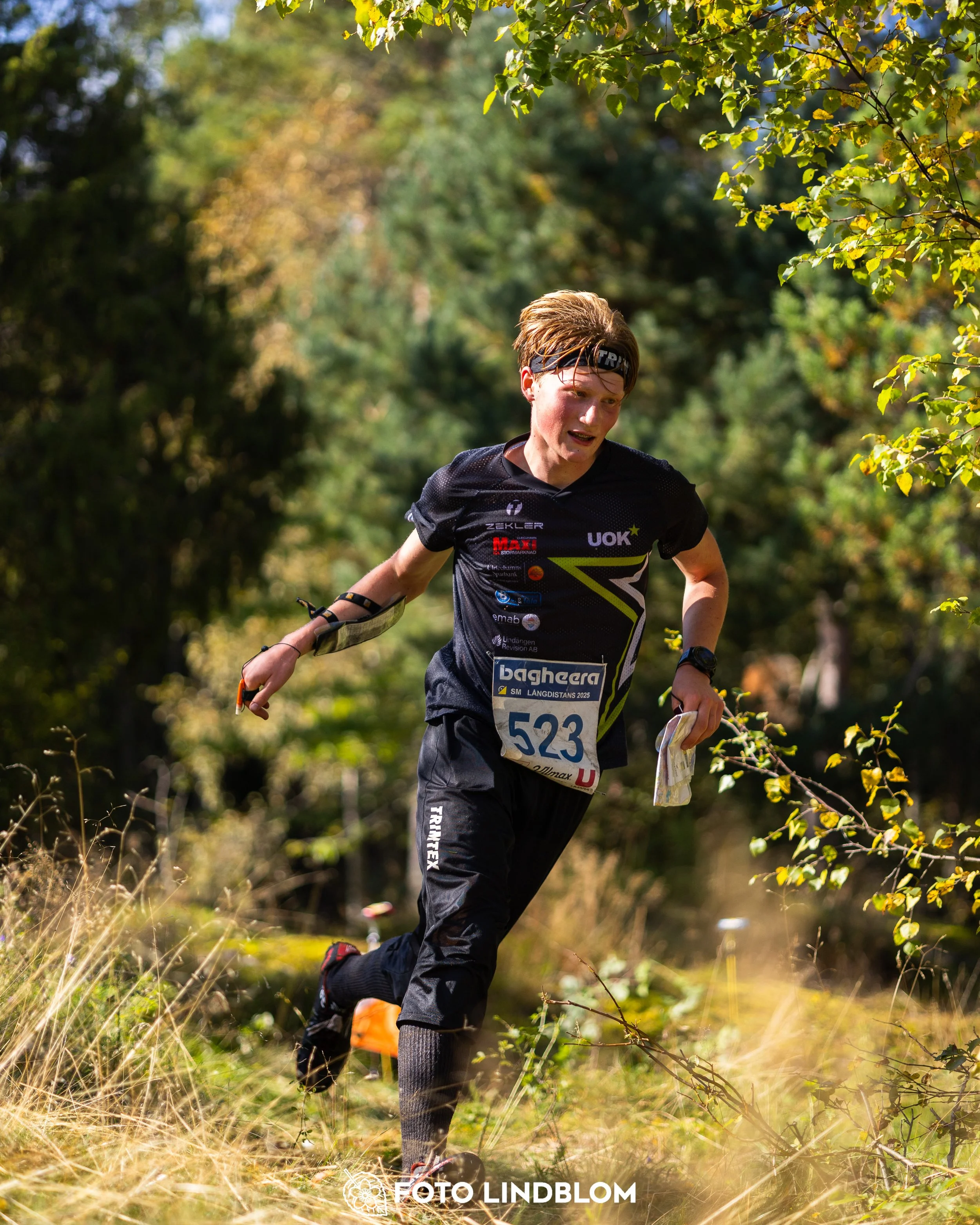 A picture from the Swedish national championship in long distance orienteering and Swedish league race taken by Foto Lindblom