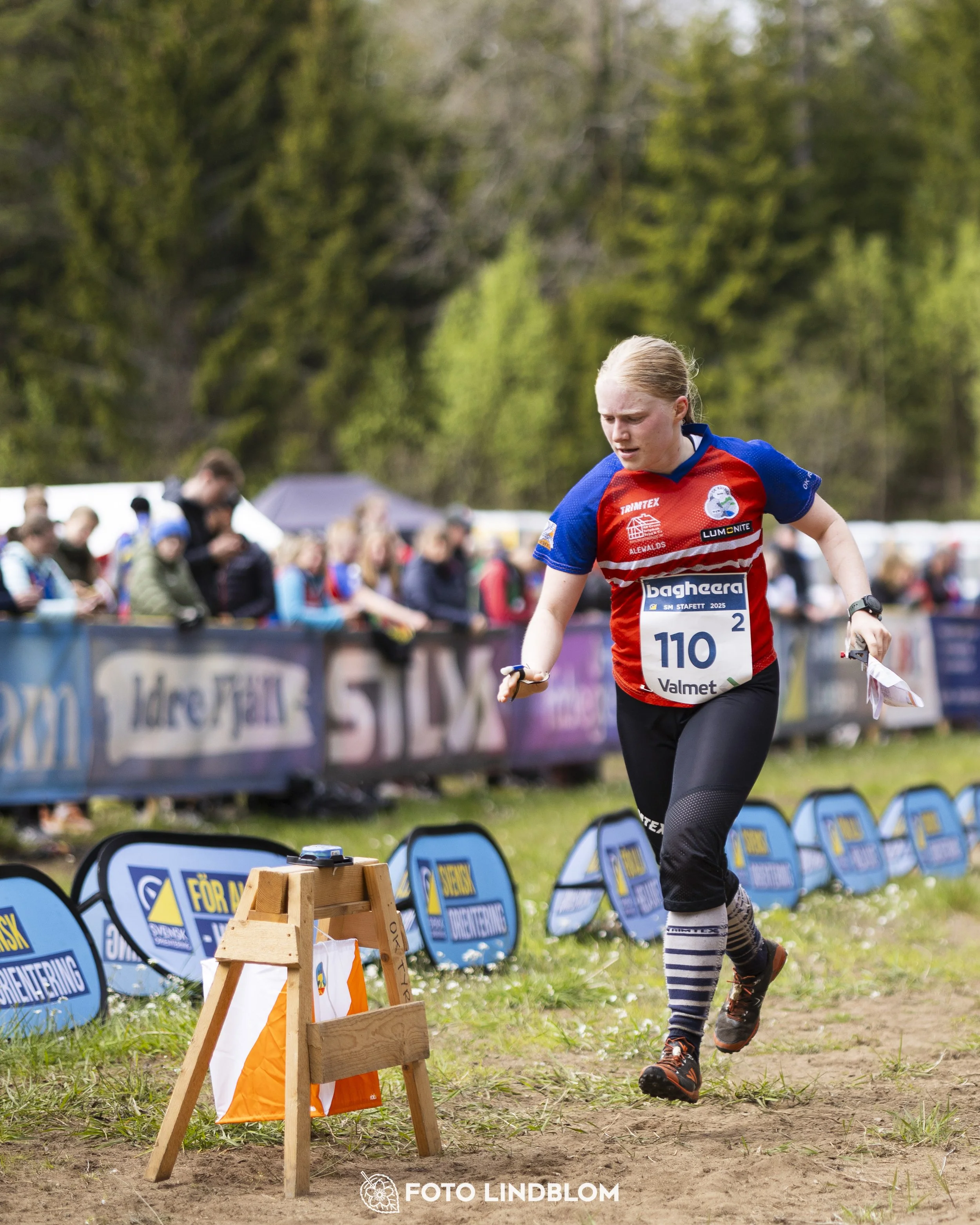 A picture from the Swedish national championship in relay orienteering