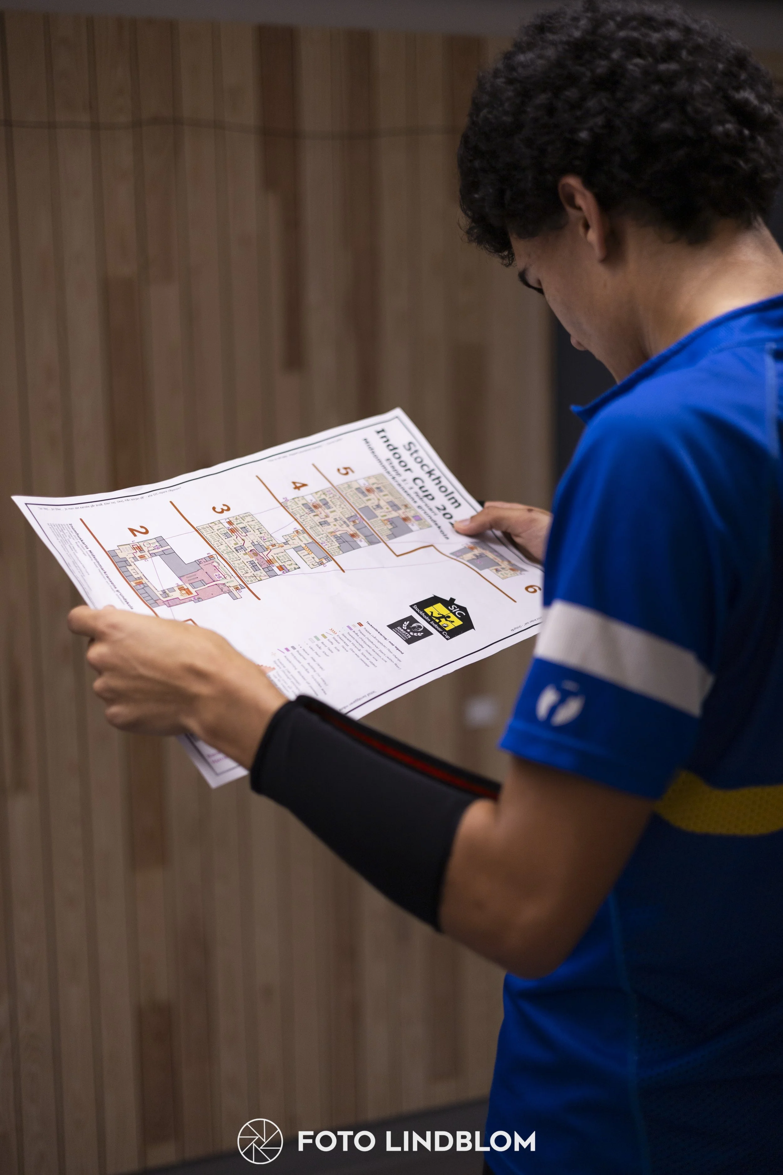 A picture from the orienteering indoor competition "Stockholm Indoor Cup"