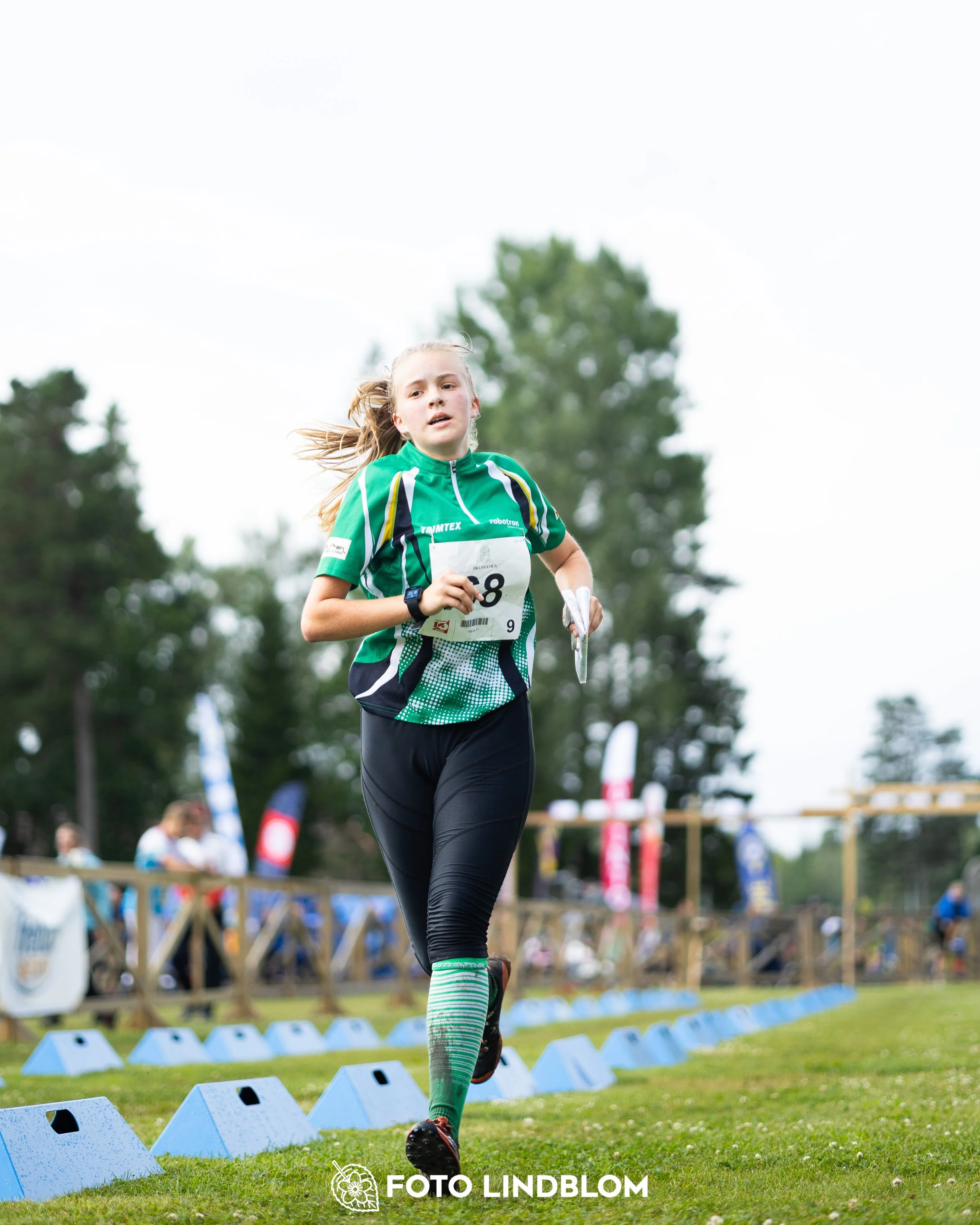 A picture from the youth 10 mila orienteering competition taken by Foto Lindblom