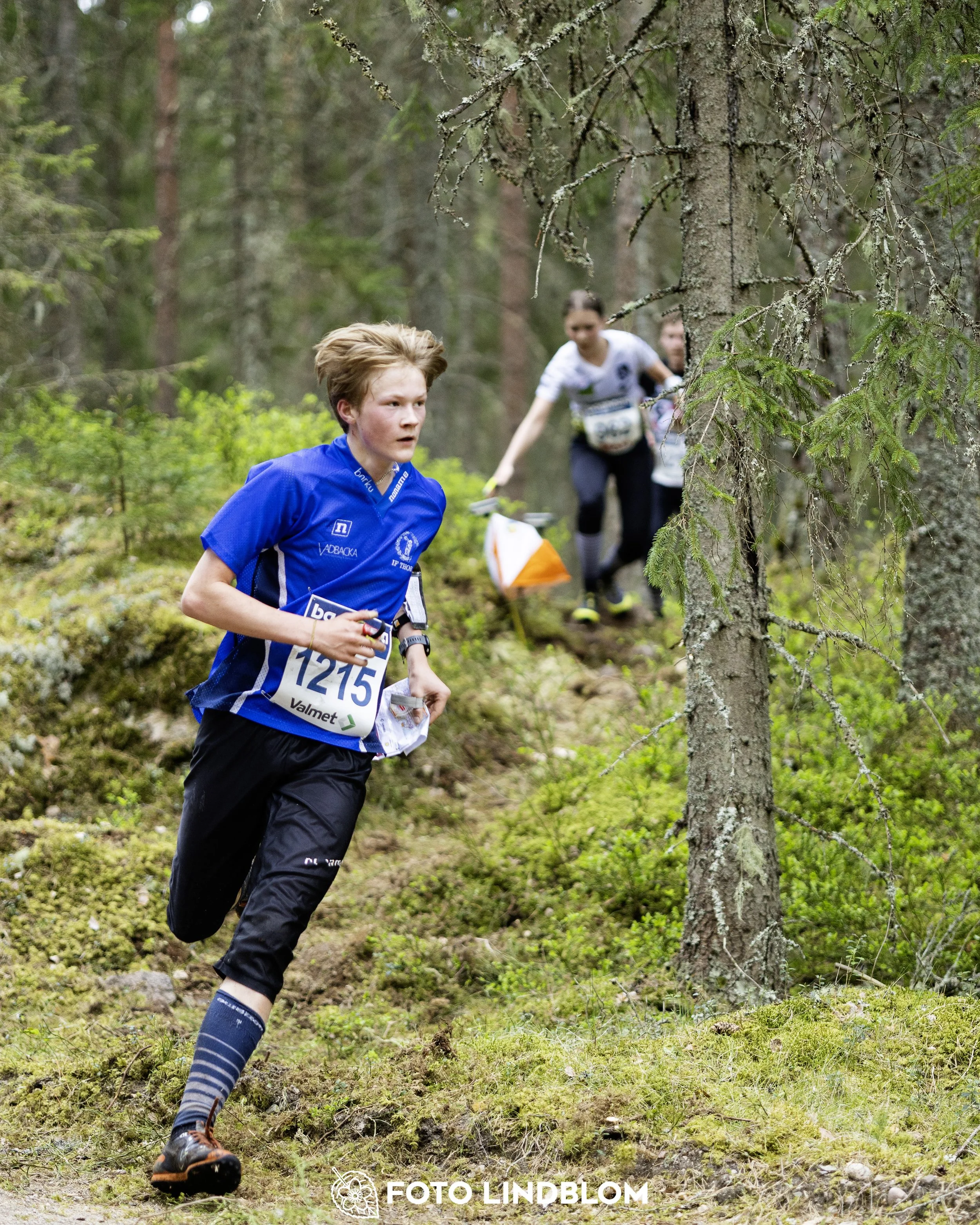 A picture from the Swedish national championship in middle distance orienteering and Swedish league race