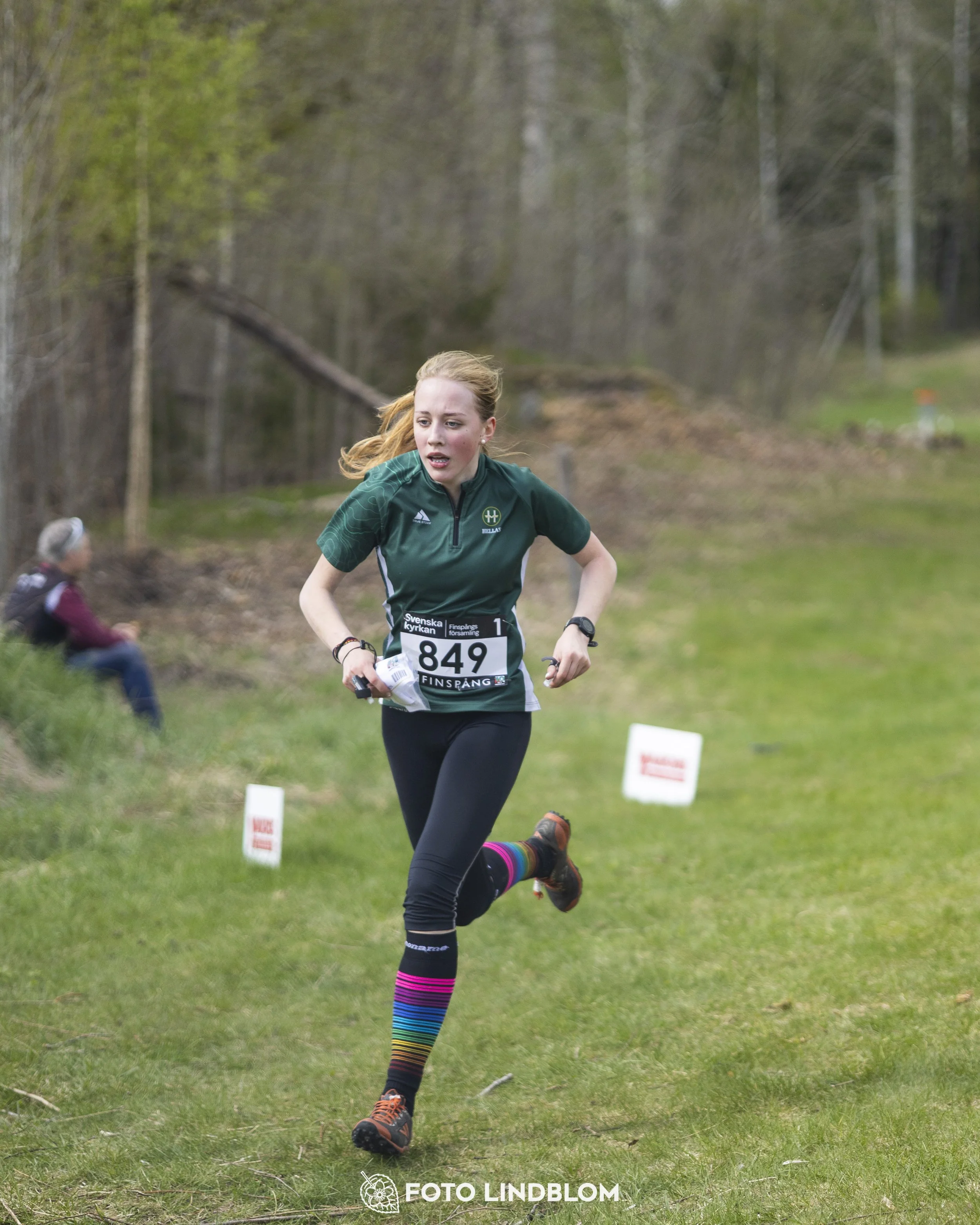 A picture from the youth relay at 10-Mila orienteering competition