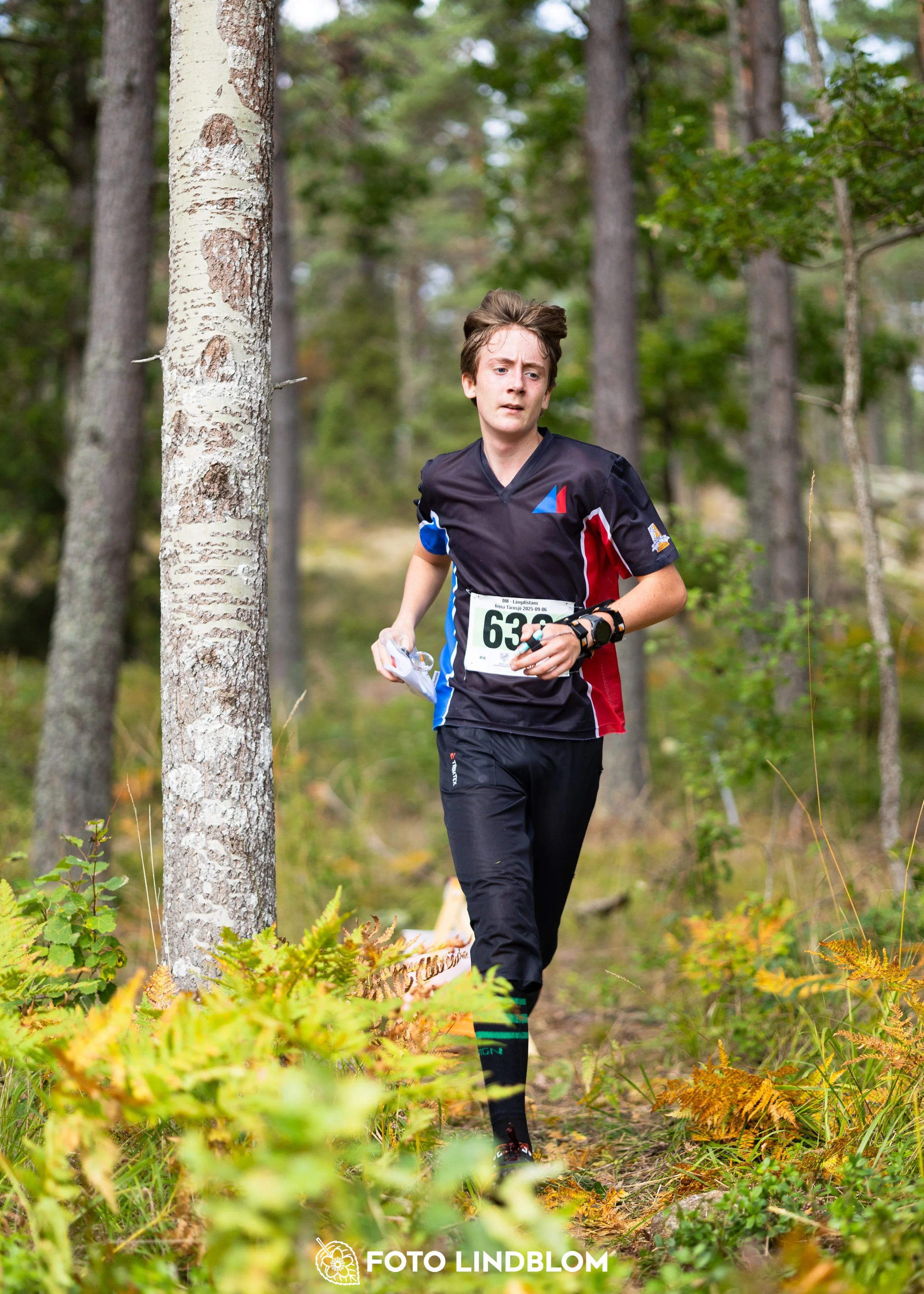 A picture from the Stockholm district championship in middle distance orienteering taken by Foto Lindblom