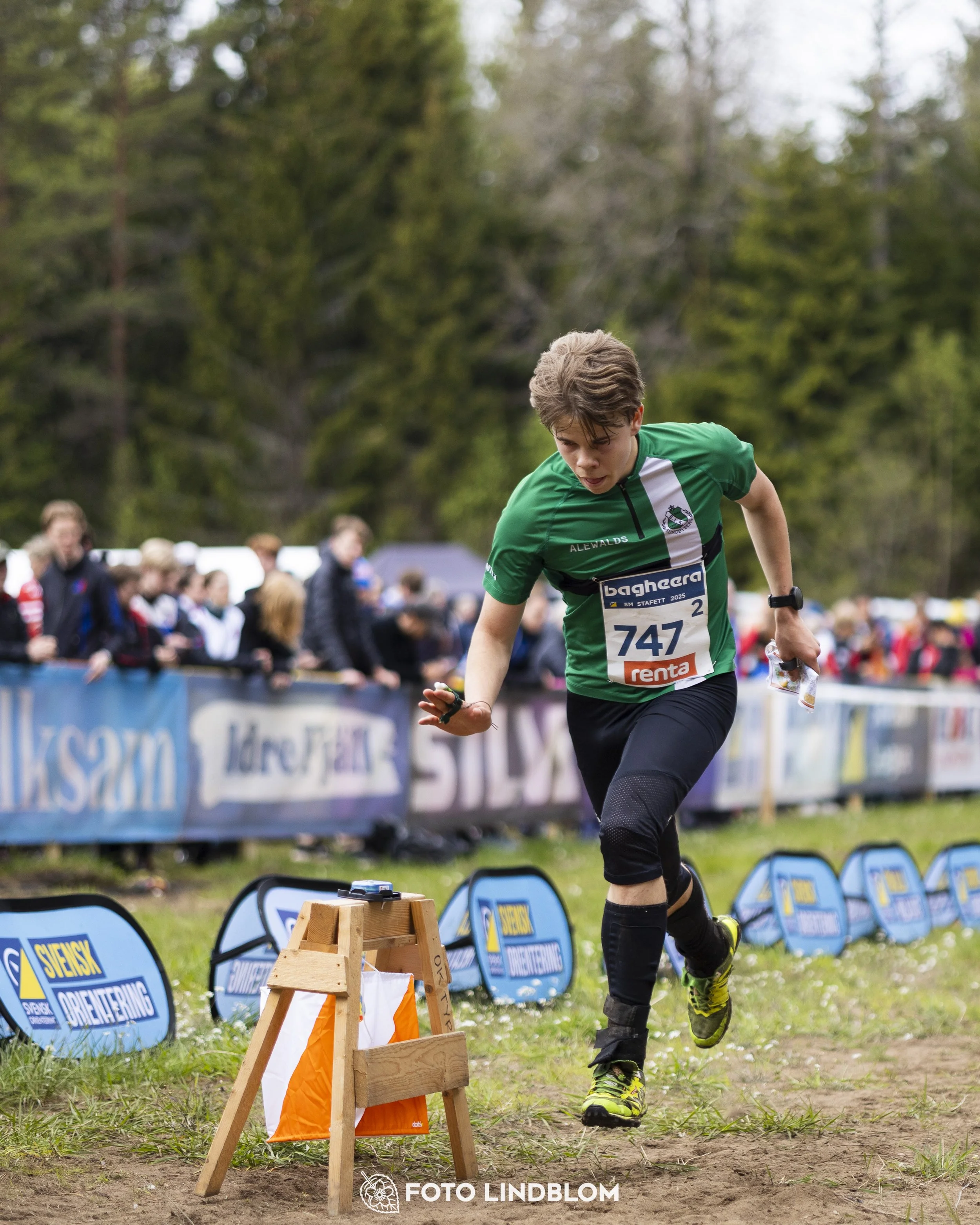 A picture from the Swedish national championship in relay orienteering