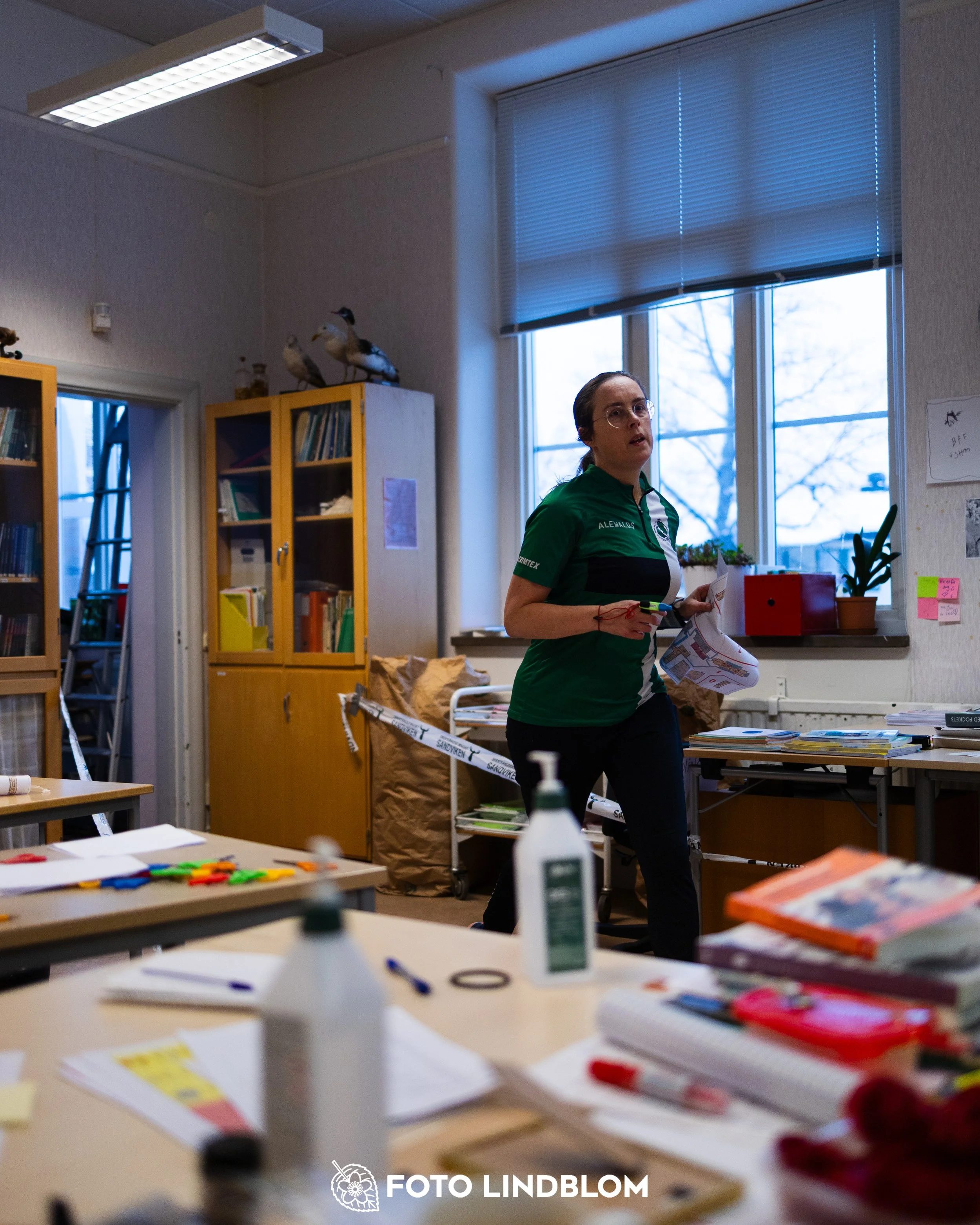 A picture from the indoor orienteering event Viken Indoor taken by Foto Lindblom