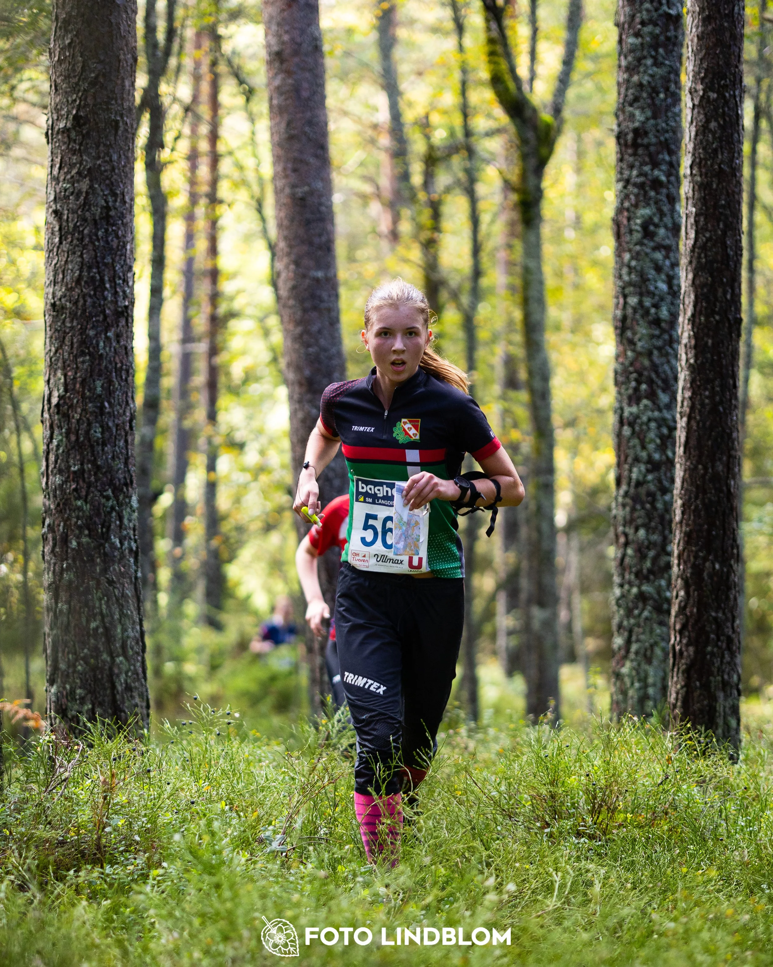 A picture from the Swedish national championship in long distance orienteering and Swedish league race taken by Foto Lindblom