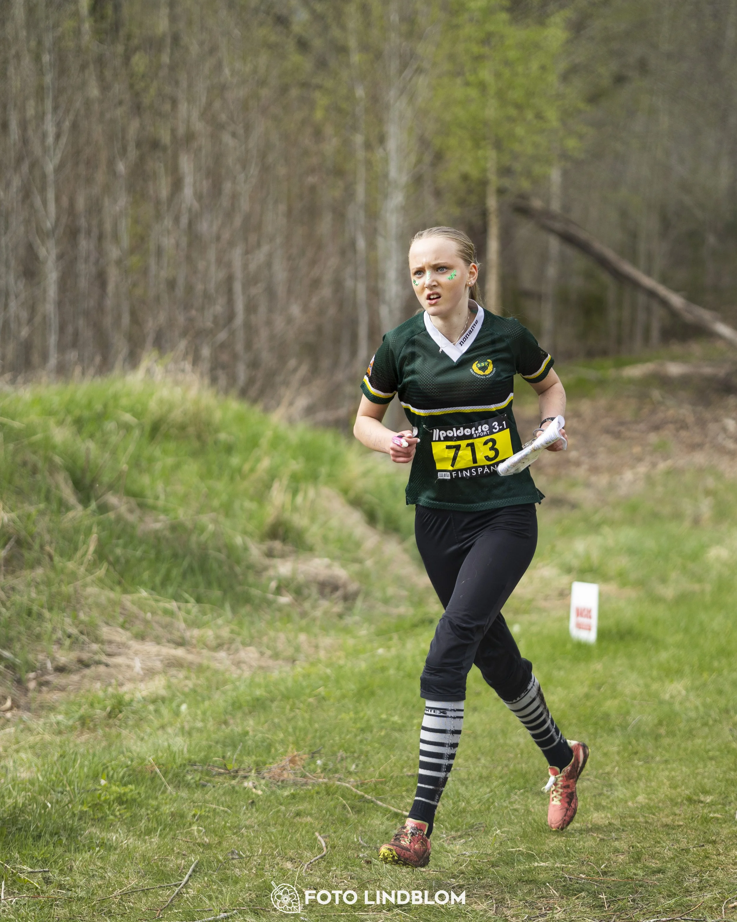 A picture from the youth relay at 10-Mila orienteering competition