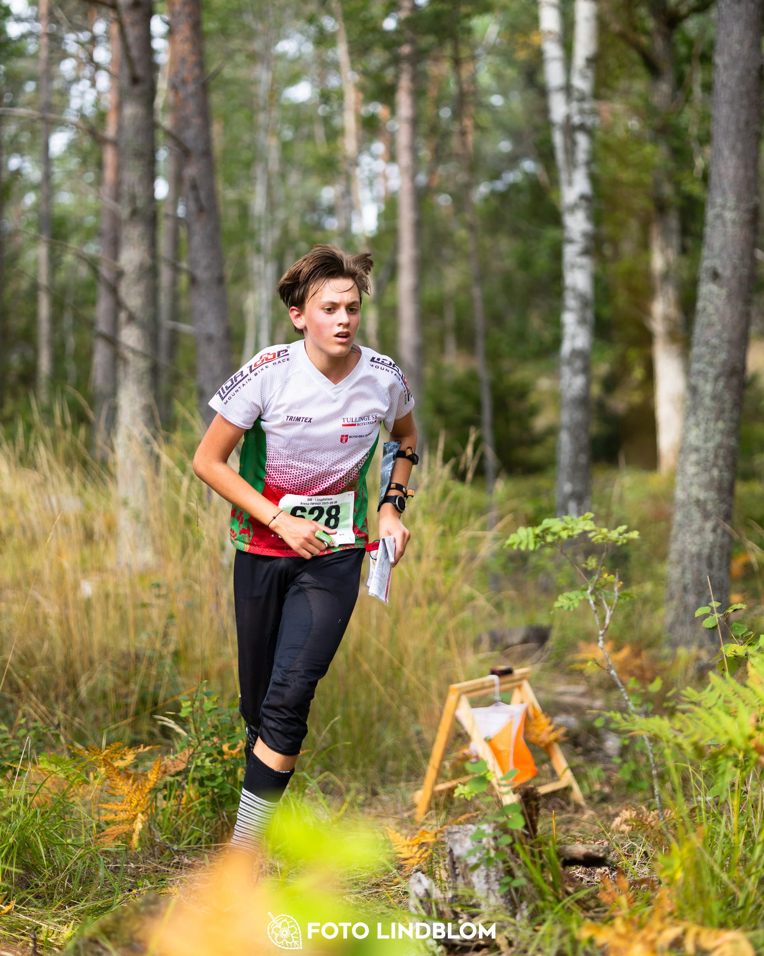 A picture from the Stockholm district championship in middle distance orienteering taken by Foto Lindblom
