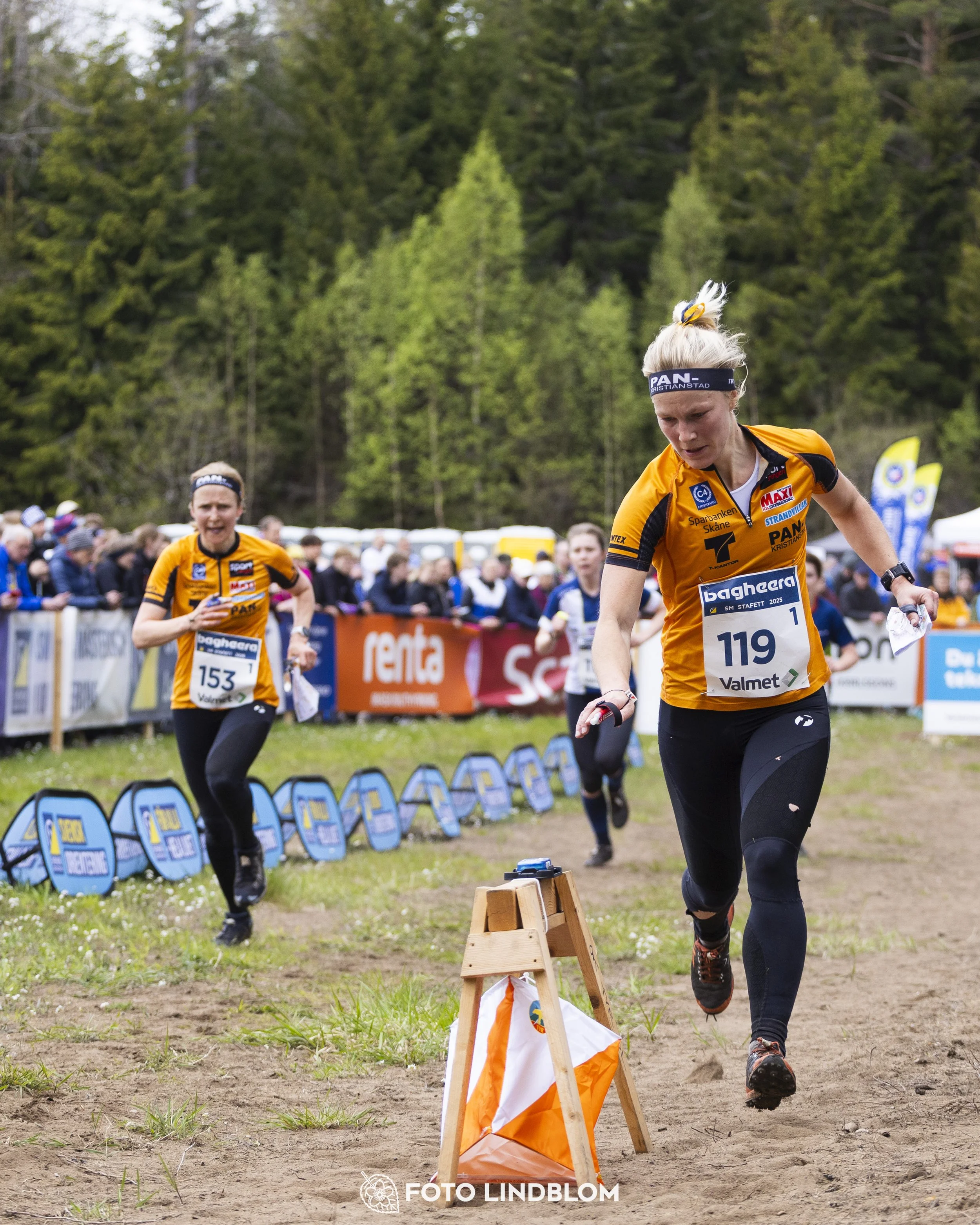 A picture from the Swedish national championship in relay orienteering
