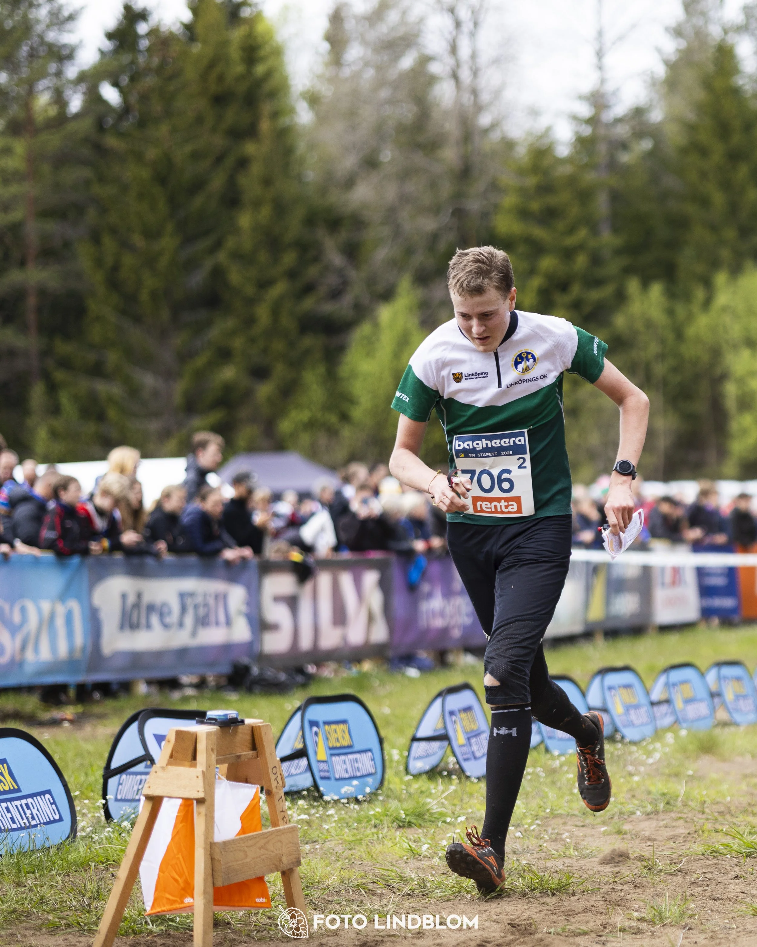 A picture from the Swedish national championship in relay orienteering