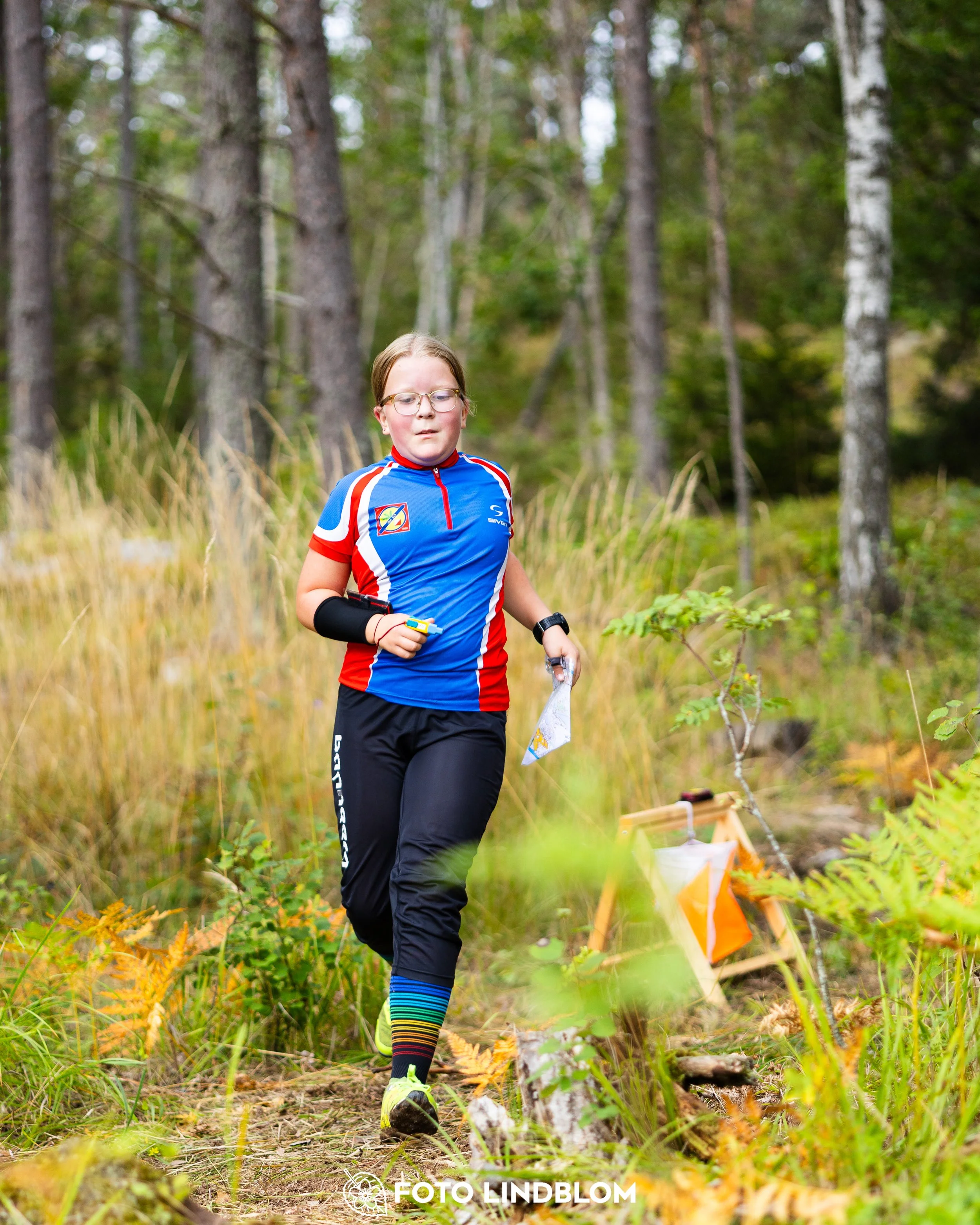 A picture from the Stockholm district championship in middle distance orienteering taken by Foto Lindblom