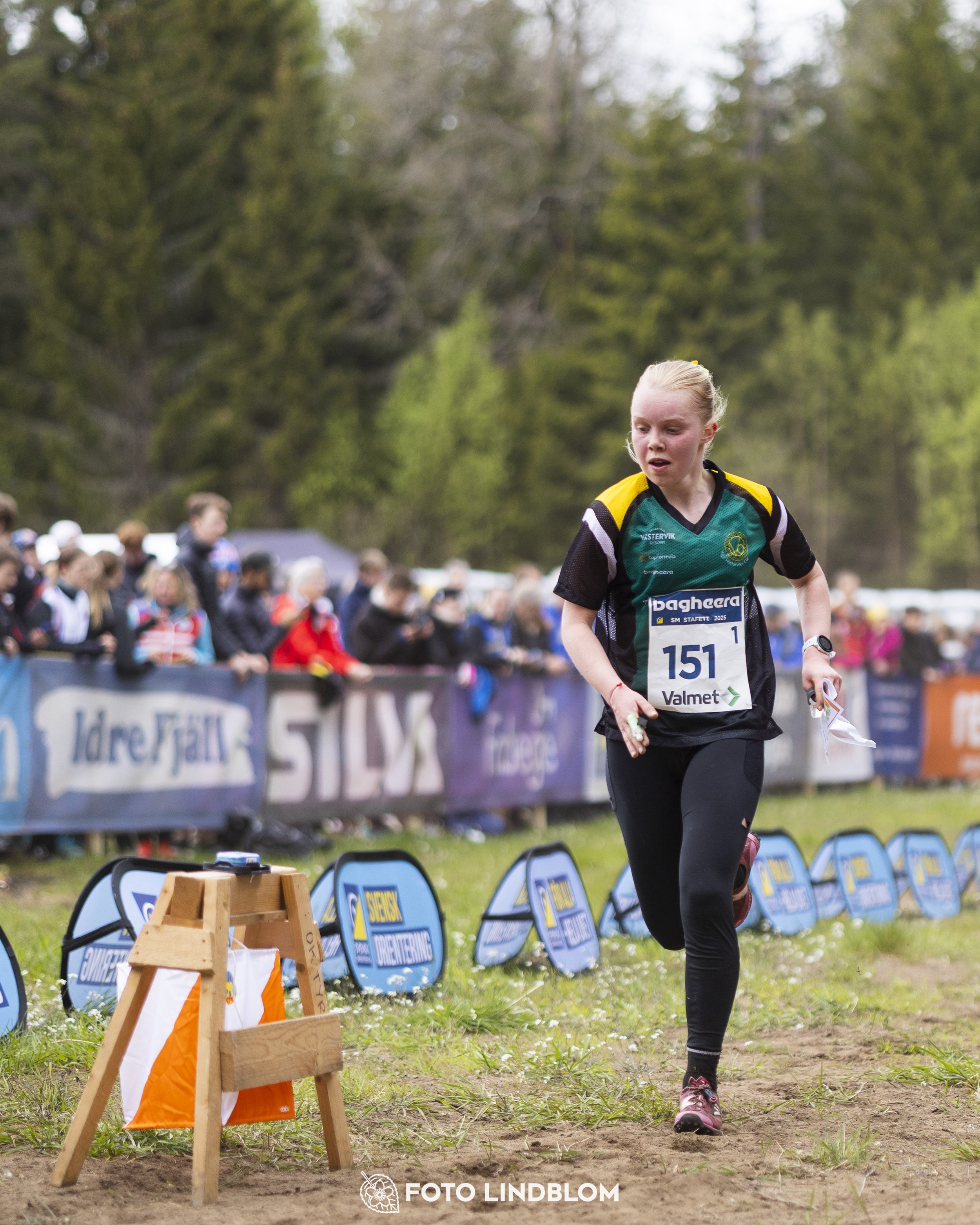 A picture from the Swedish national championship in relay orienteering