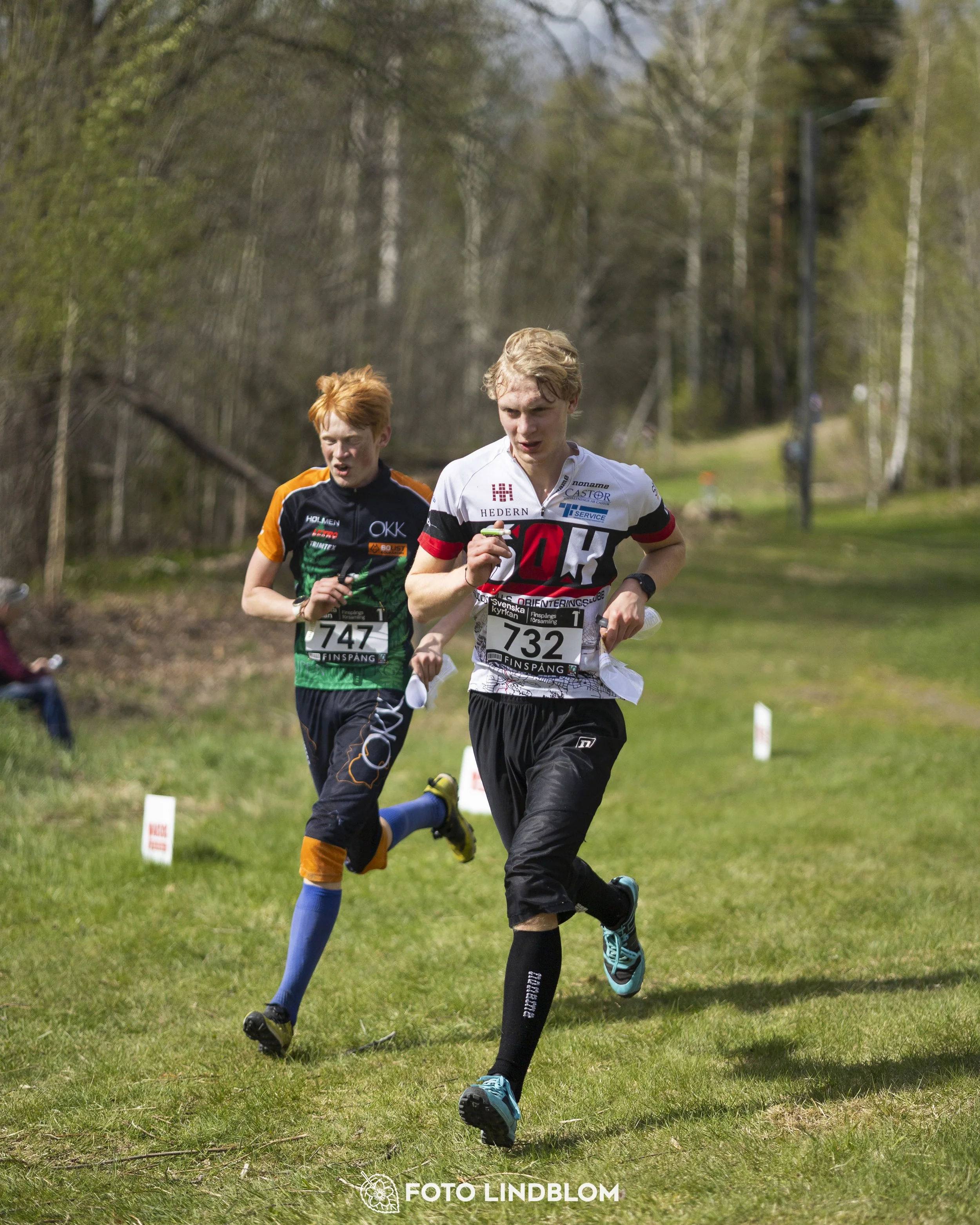 A picture from the youth relay at 10-Mila orienteering competition
