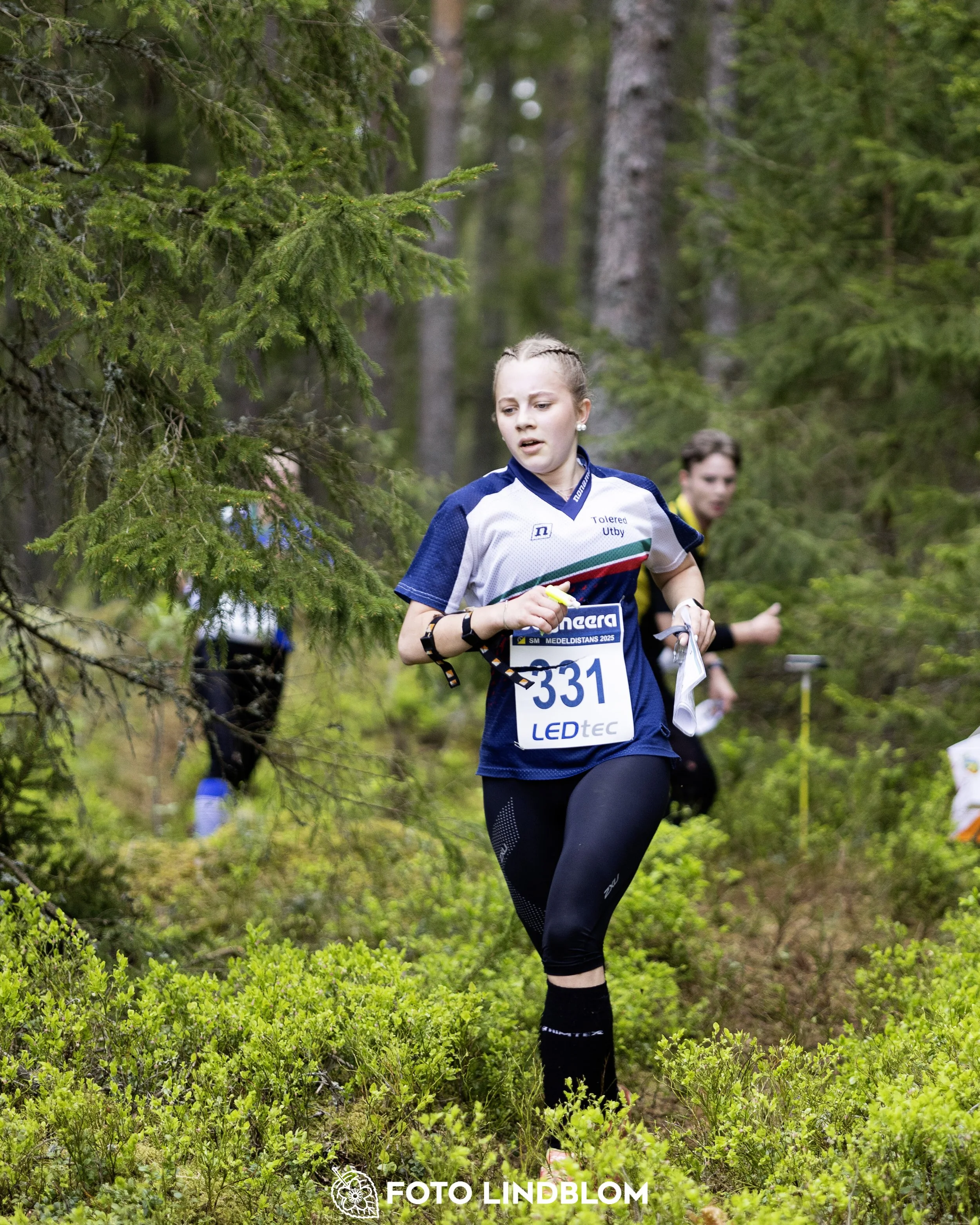 A picture from the Swedish national championship in middle distance orienteering and Swedish league race