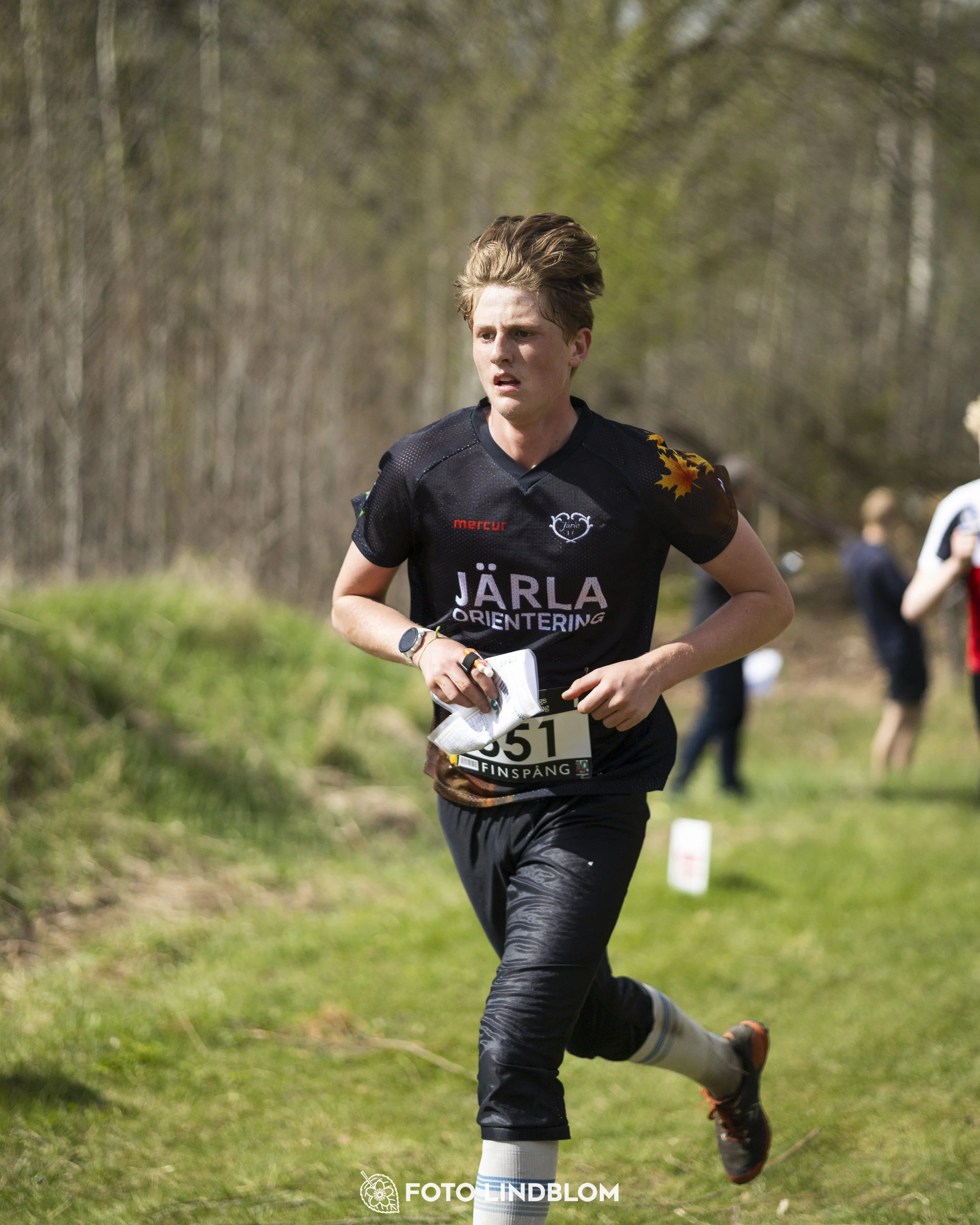 A picture from the youth relay at 10-Mila orienteering competition