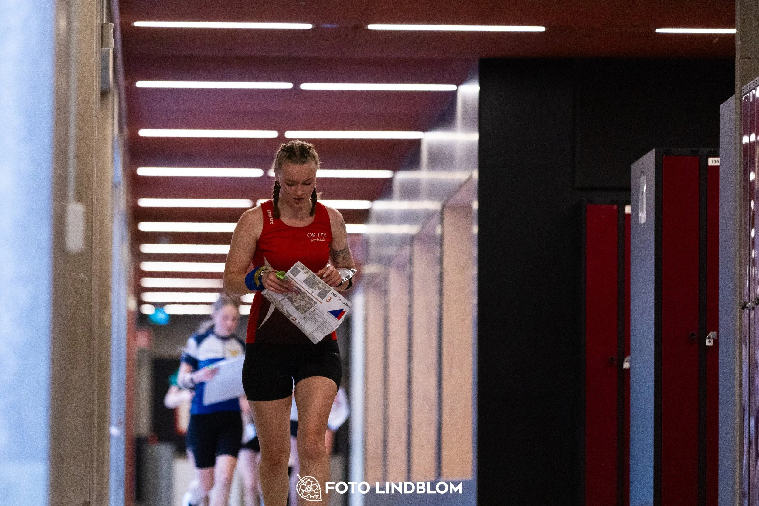 A picture from the indoor orienteering event TMOK Indoor taken by Foto Lindblom