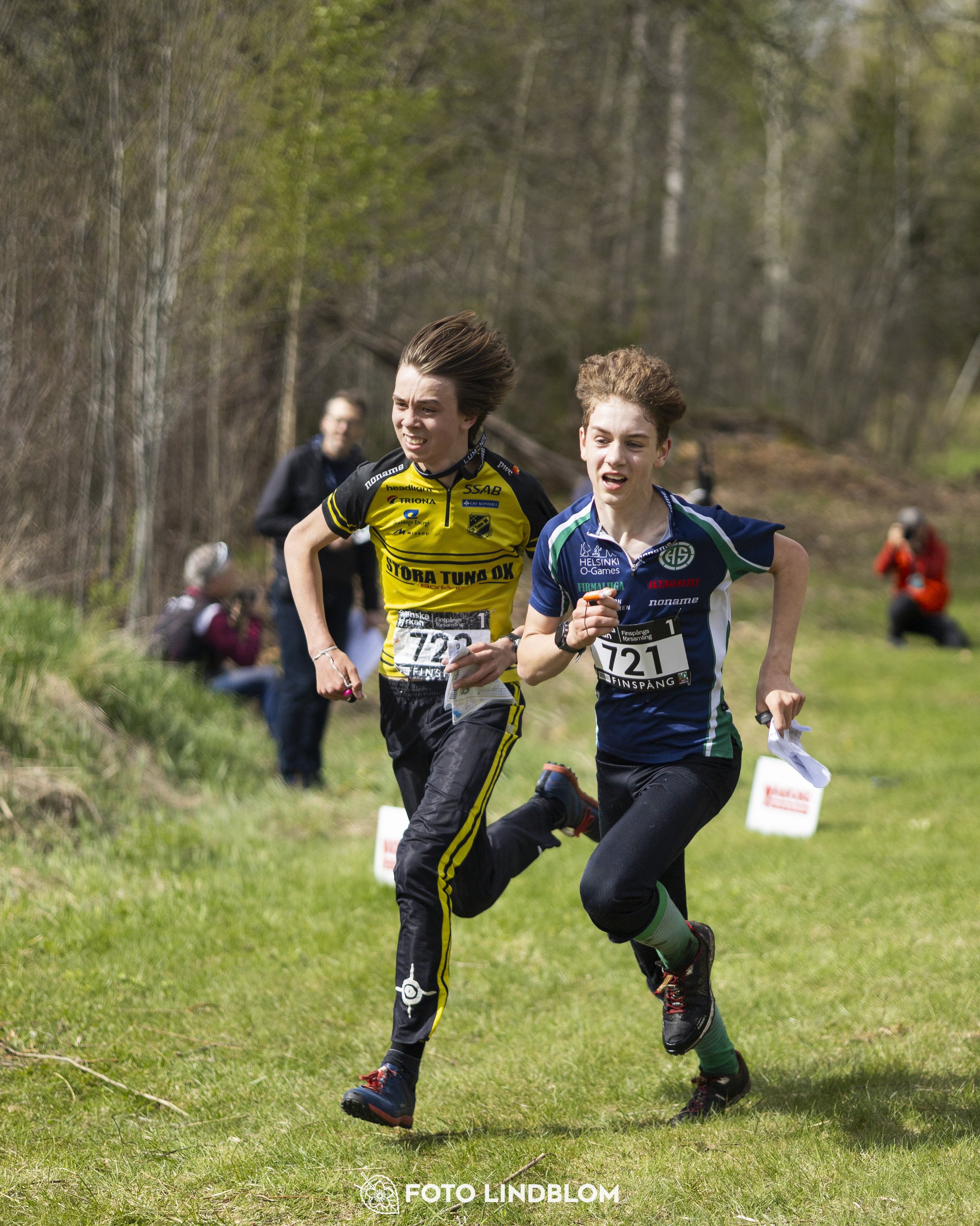 A picture from the youth relay at 10-Mila orienteering competition