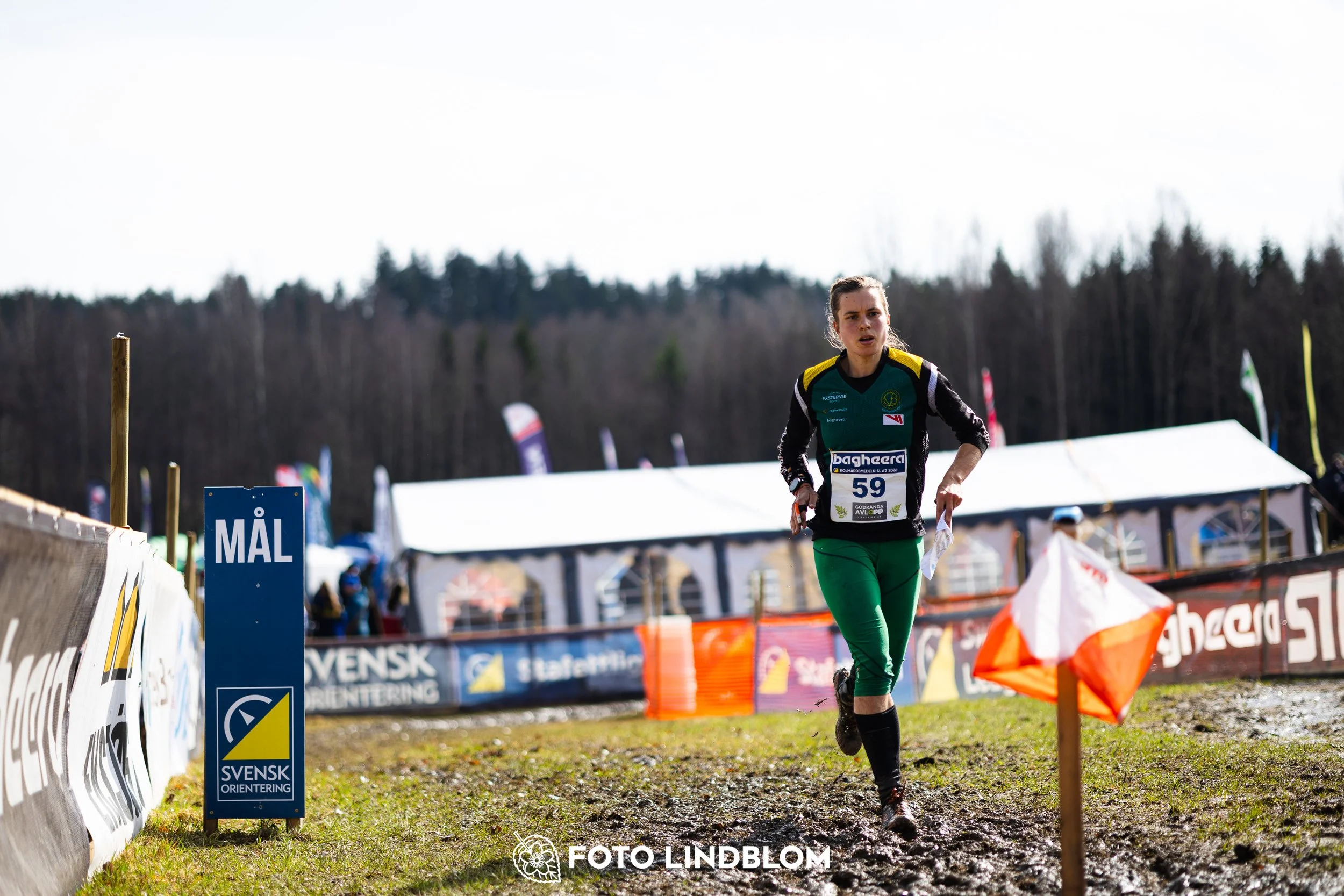 A photo from the Swedish League orienteering competition in Kolmården spring 2026, captured by Foto Lindblom.