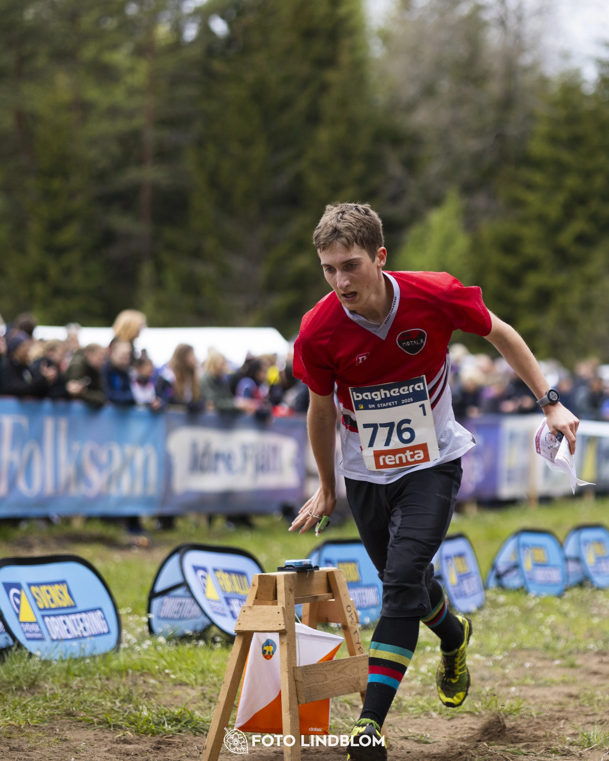 A picture from the Swedish national championship in relay orienteering