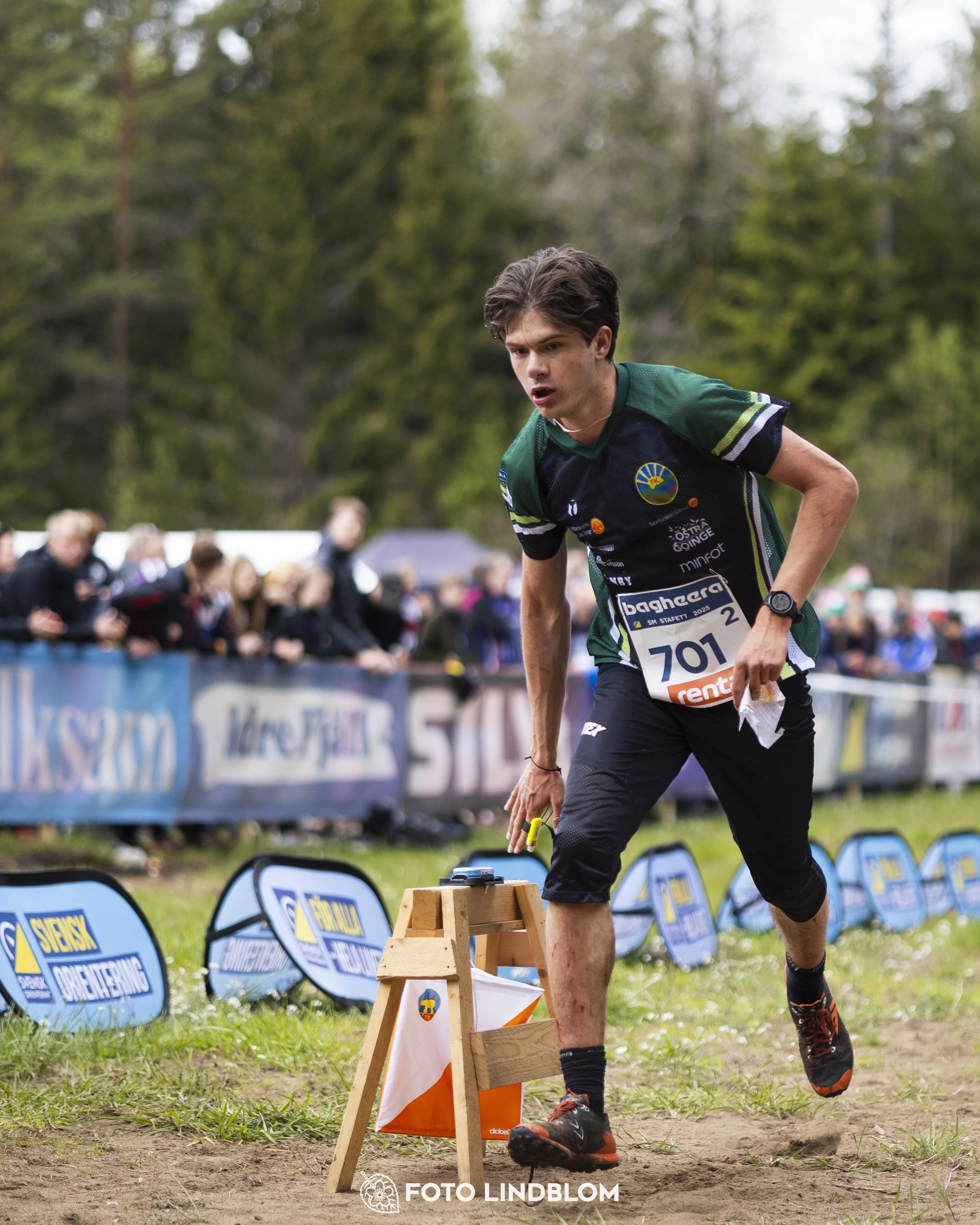 A picture from the Swedish national championship in relay orienteering
