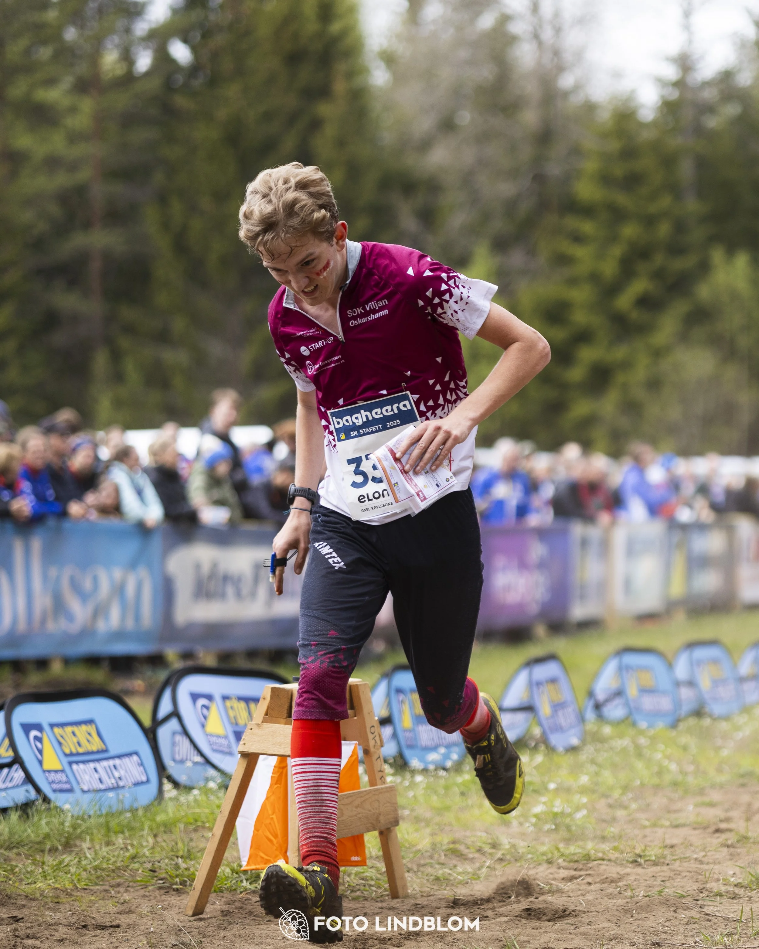 A picture from the Swedish national championship in relay orienteering