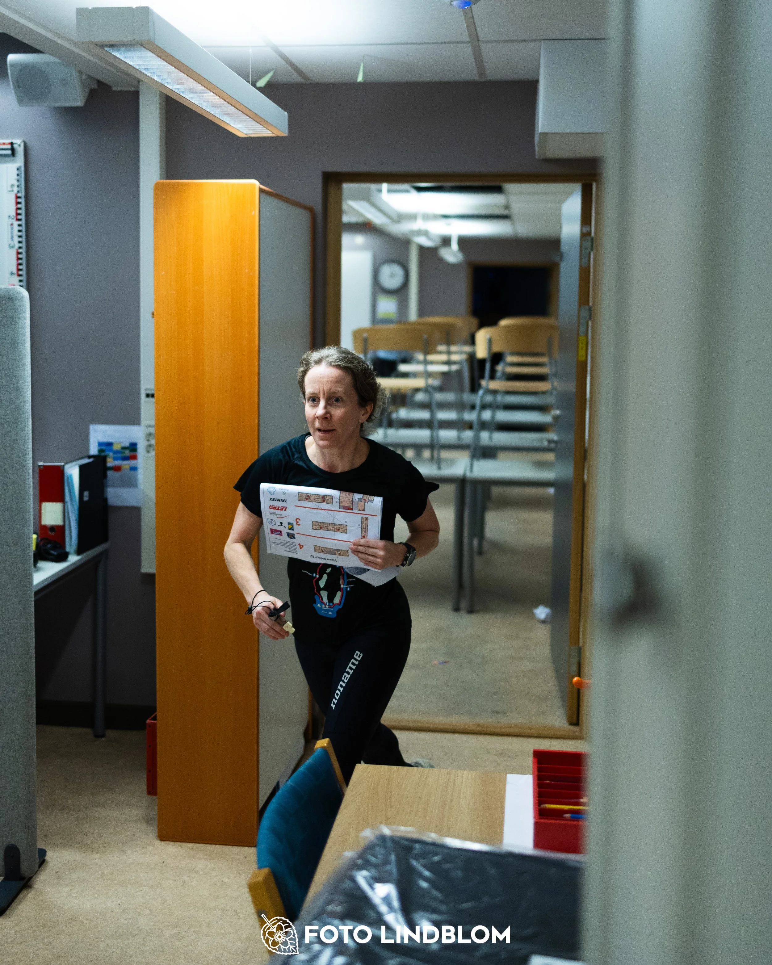 A picture from the indoor orienteering event Viken Indoor taken by Foto Lindblom
