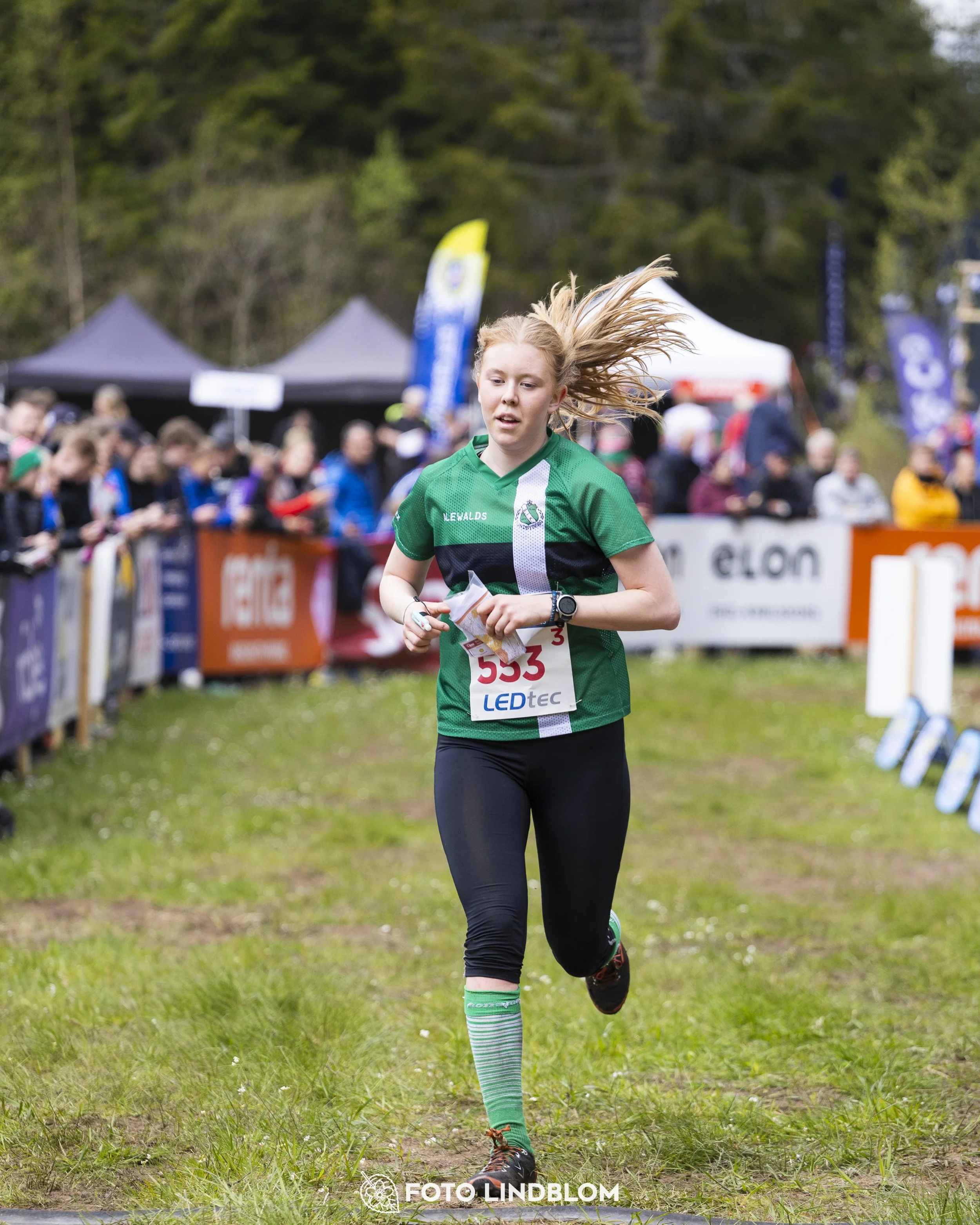 A picture from the Swedish national championship in relay orienteering