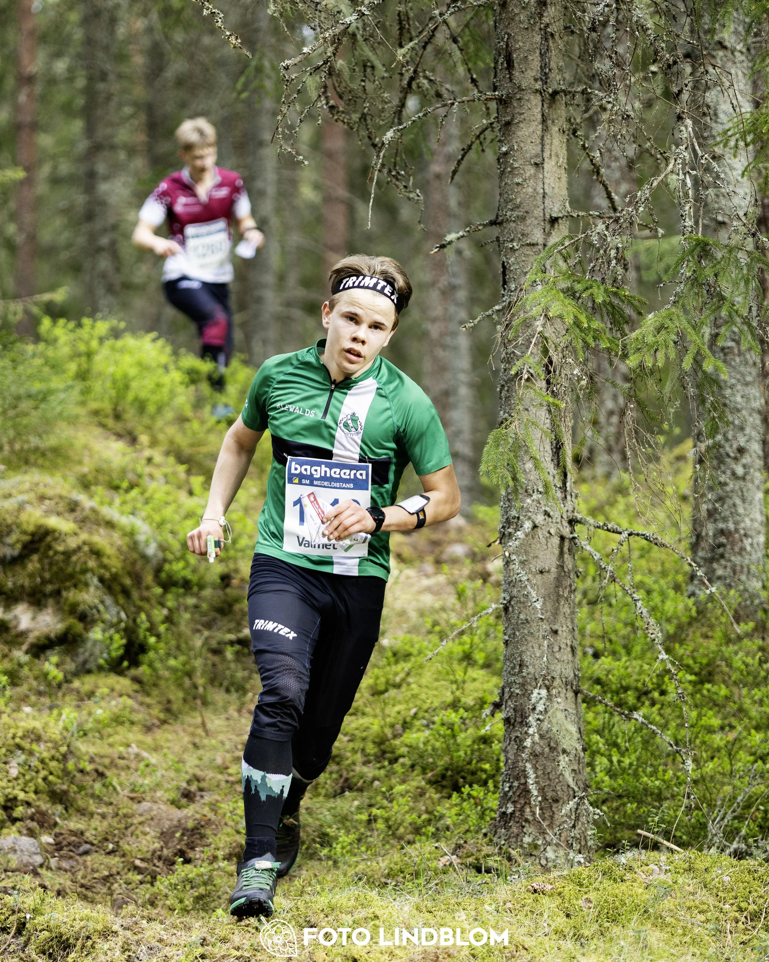 A picture from the Swedish national championship in middle distance orienteering and Swedish league race