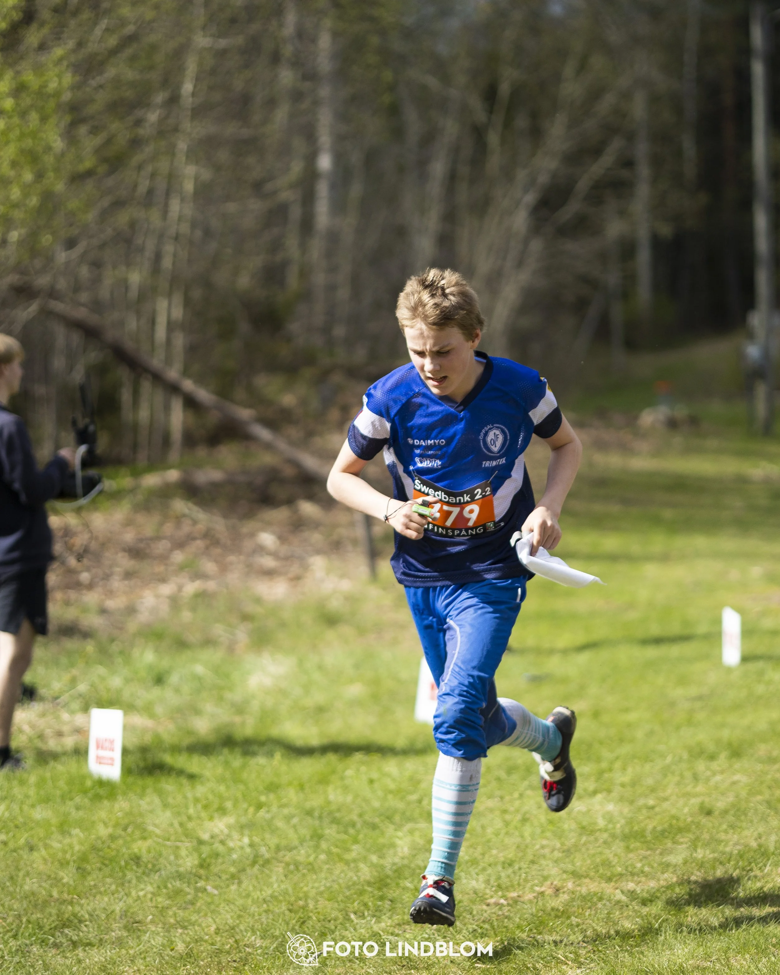 A picture from the youth relay at 10-Mila orienteering competition
