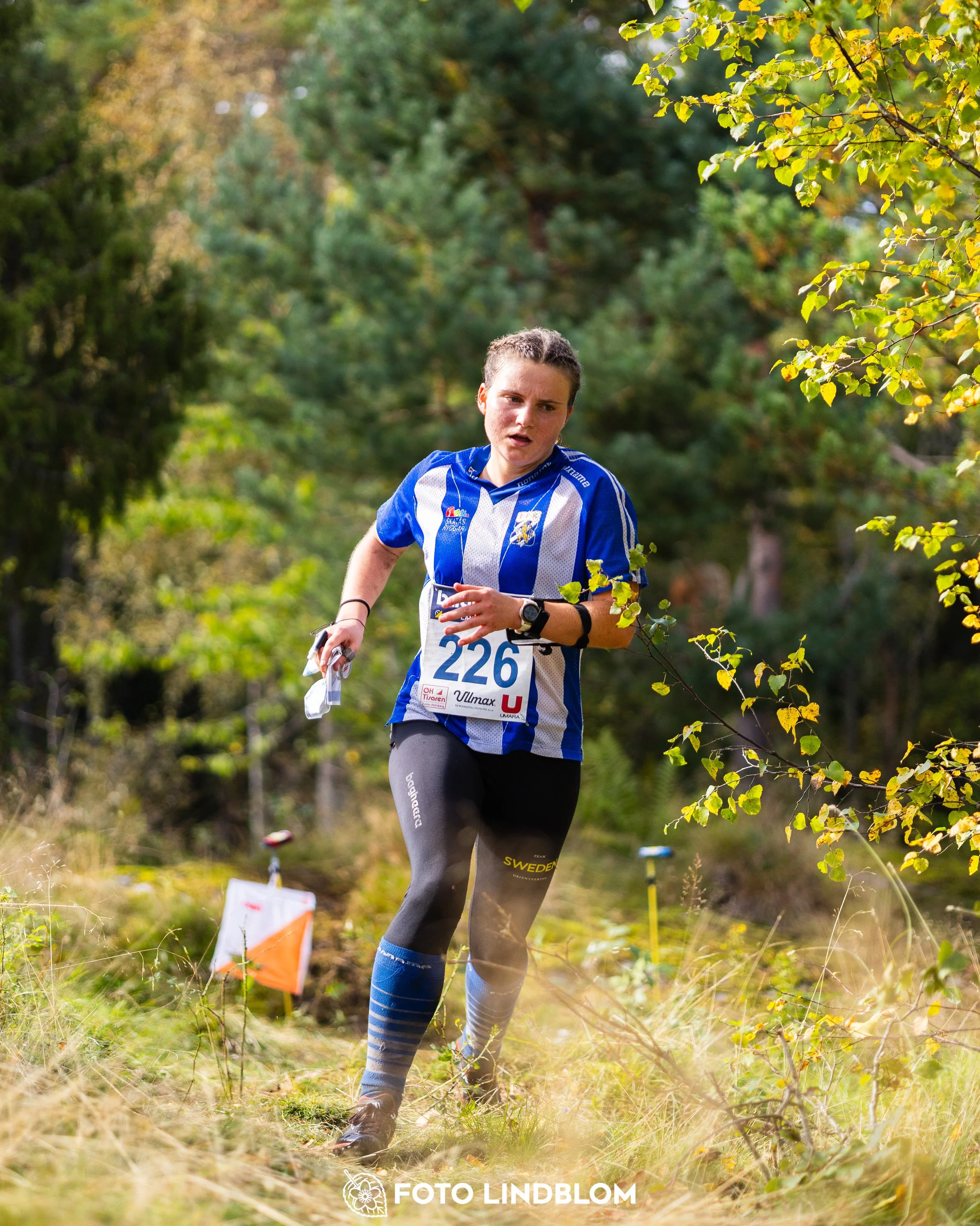 A picture from the Swedish national championship in long distance orienteering and Swedish league race taken by Foto Lindblom