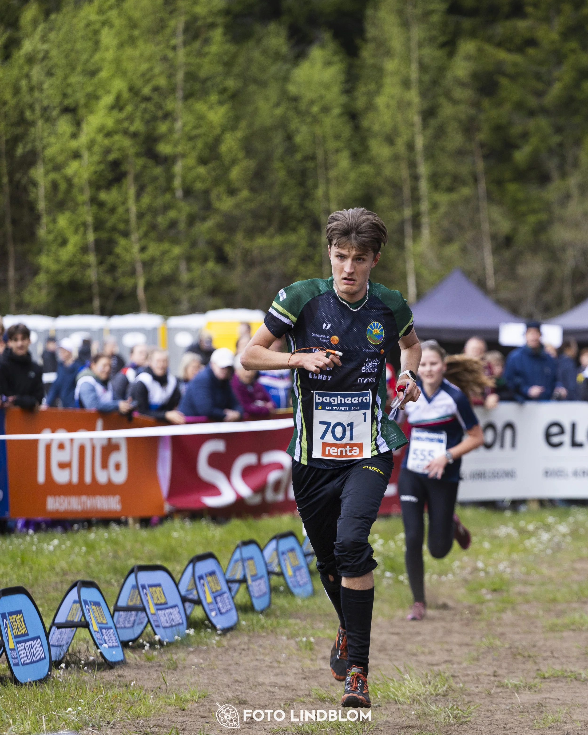 A picture from the Swedish national championship in relay orienteering