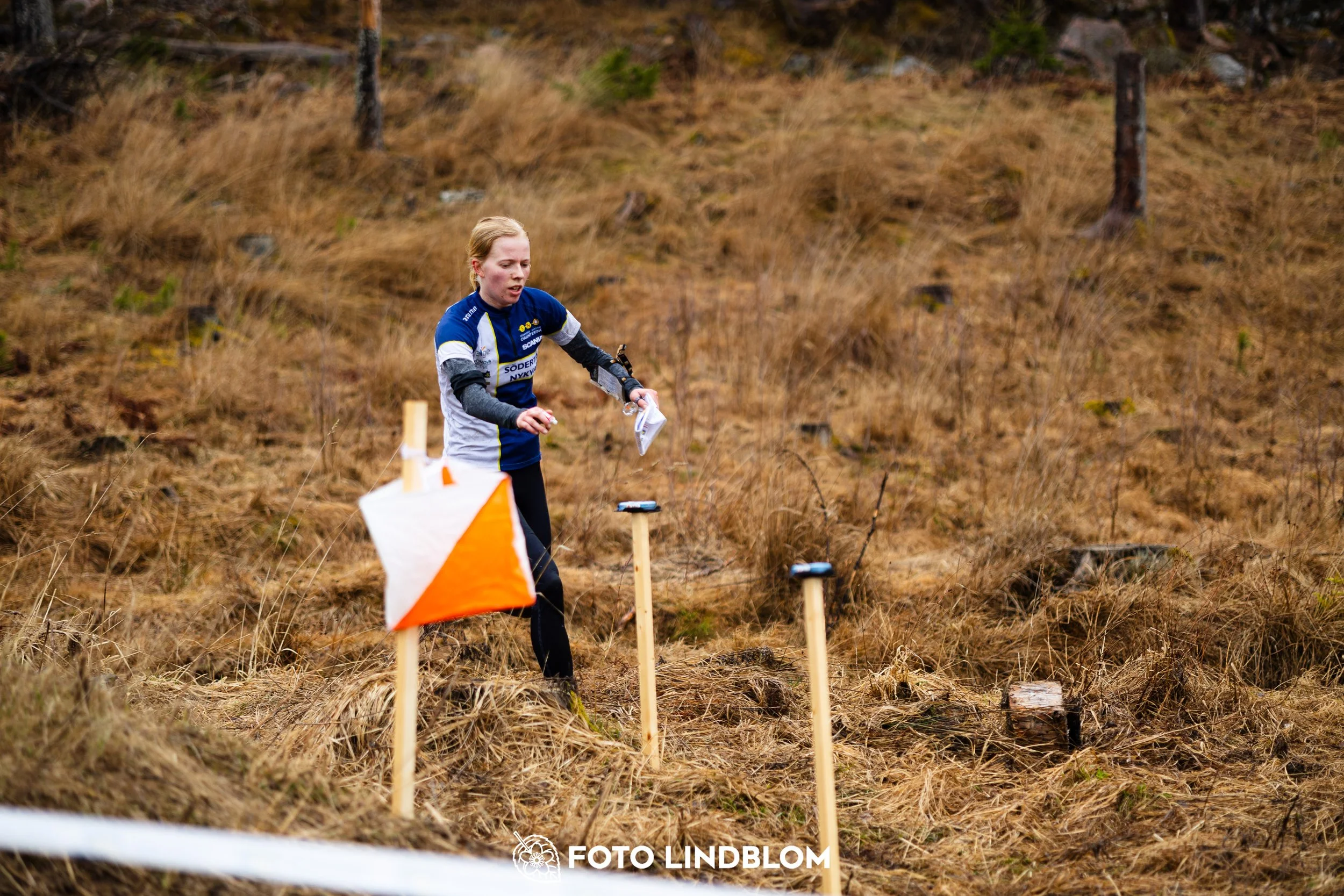 A photo from the Swedish League orienteering competition in Kolmården spring 2026, captured by Foto Lindblom.