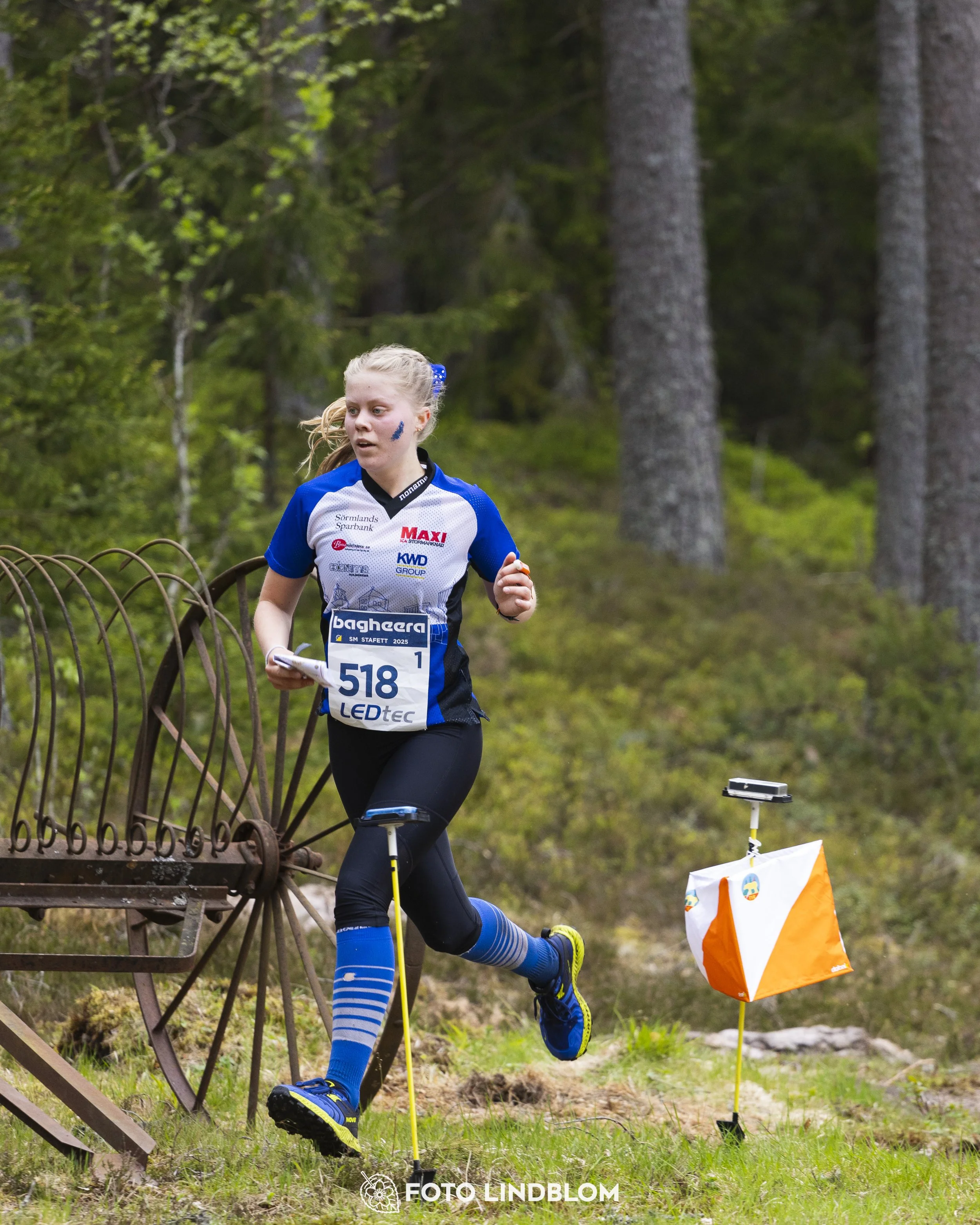 A picture from the Swedish national championship in relay orienteering
