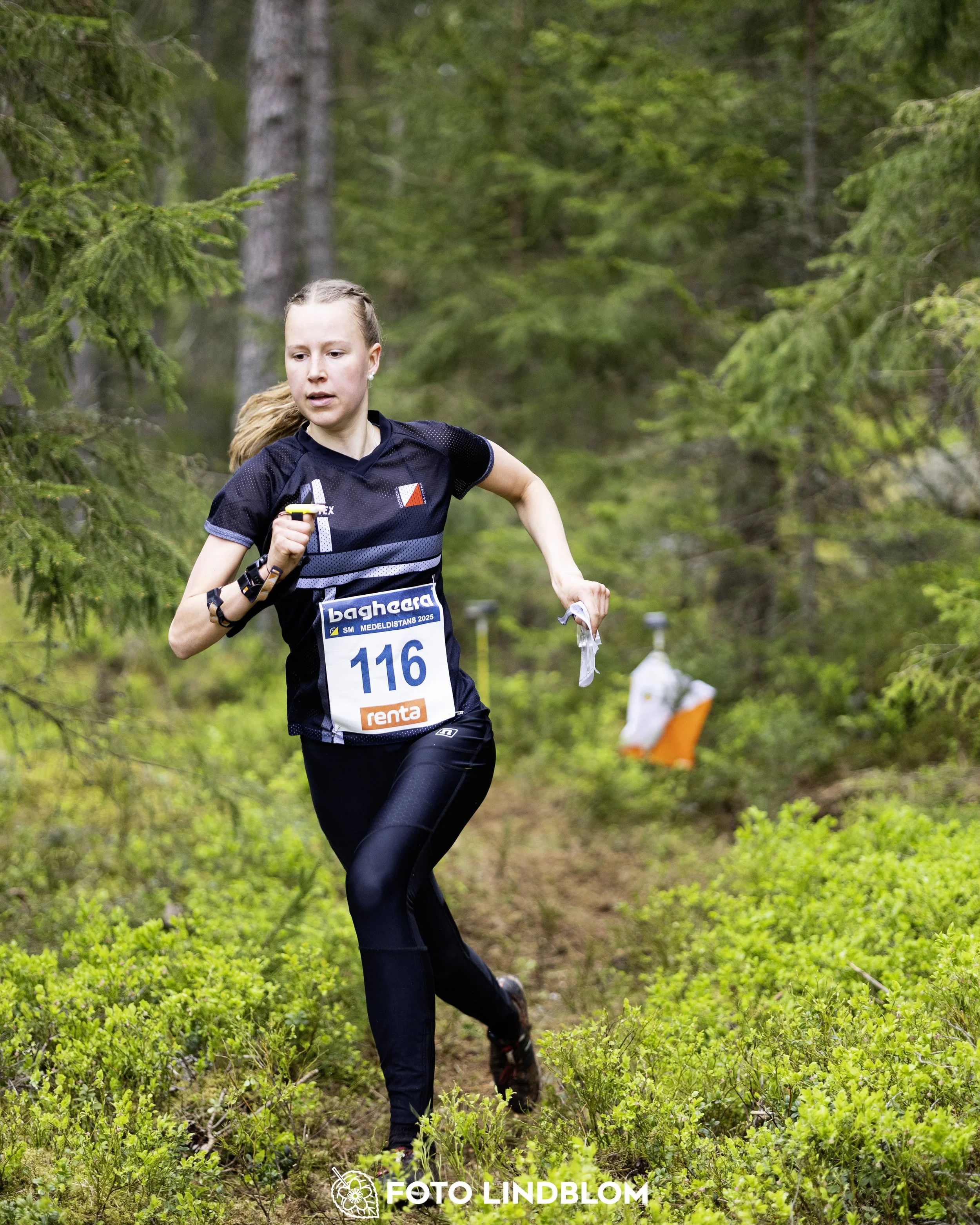 A picture from the Swedish national championship in middle distance orienteering and Swedish league race