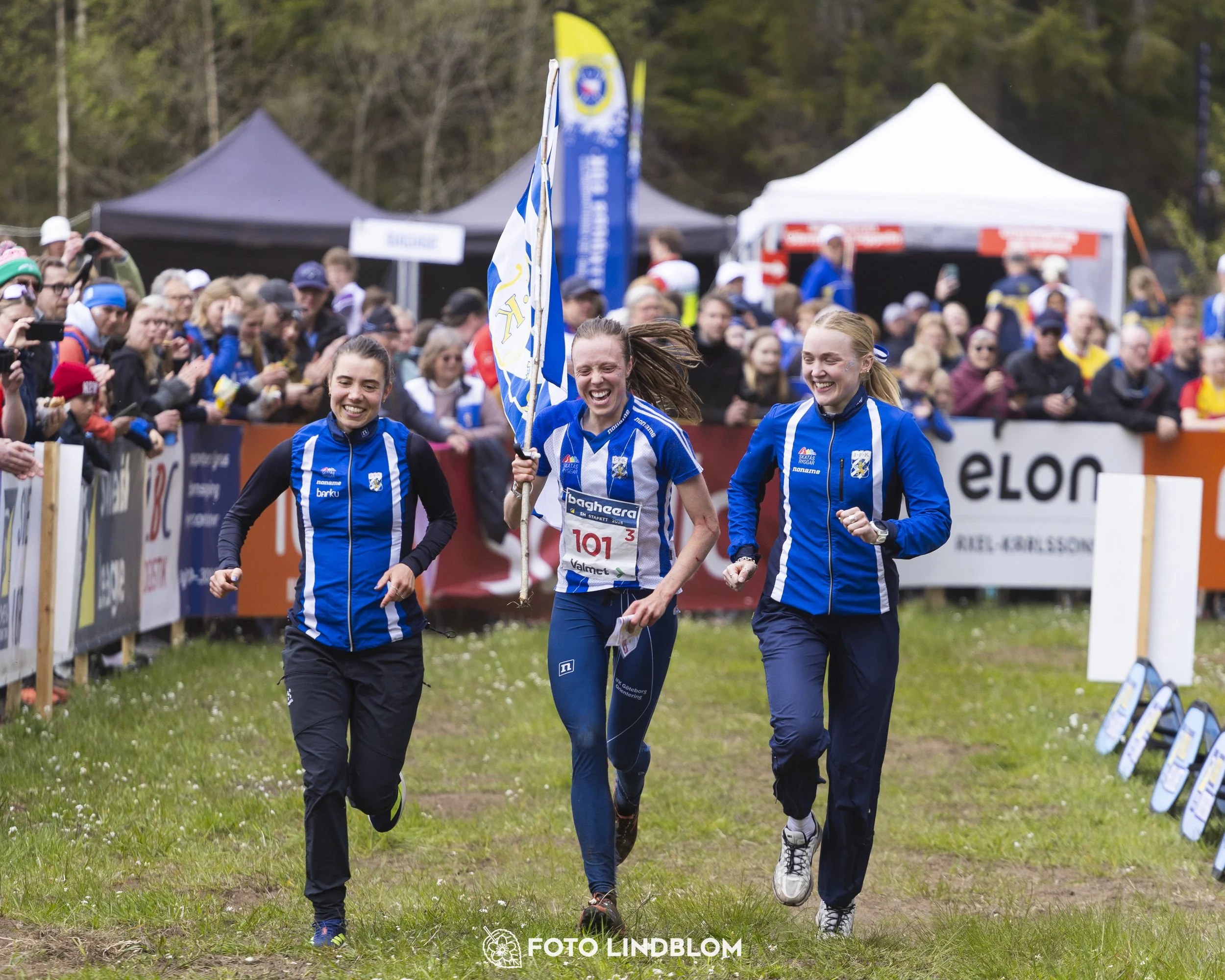 A picture from the Swedish national championship in relay orienteering