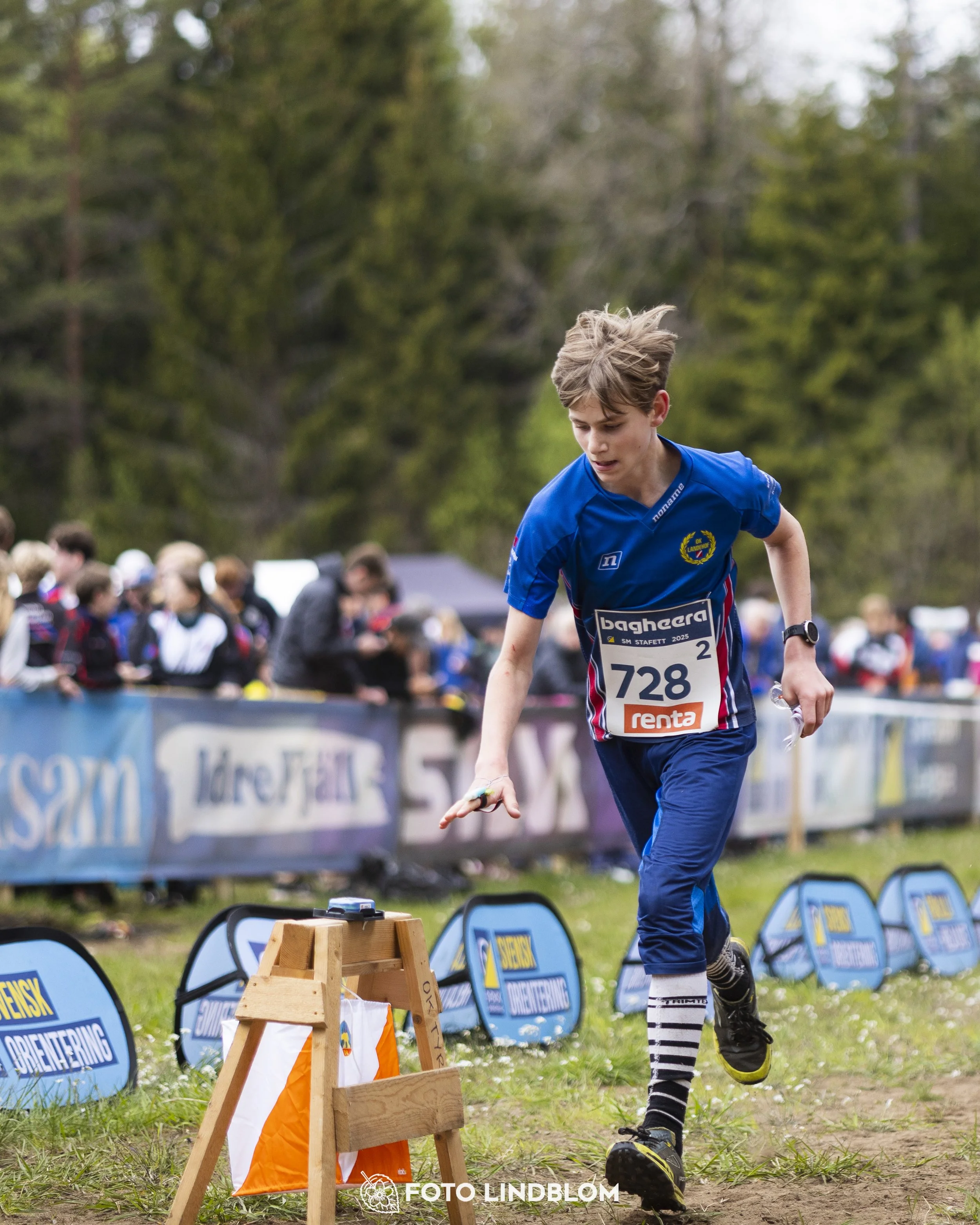 A picture from the Swedish national championship in relay orienteering