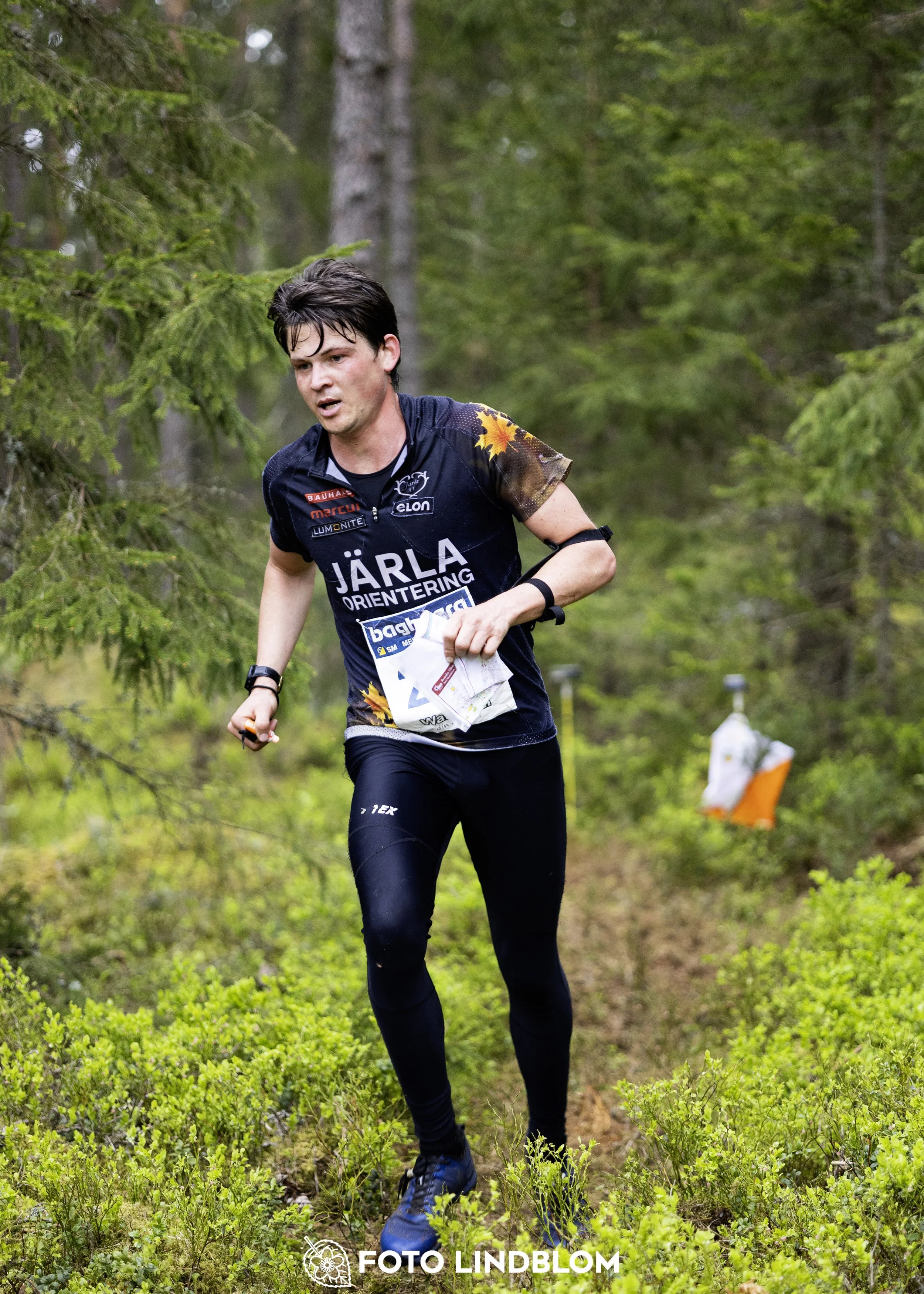 A picture from the Swedish national championship in middle distance orienteering and Swedish league race