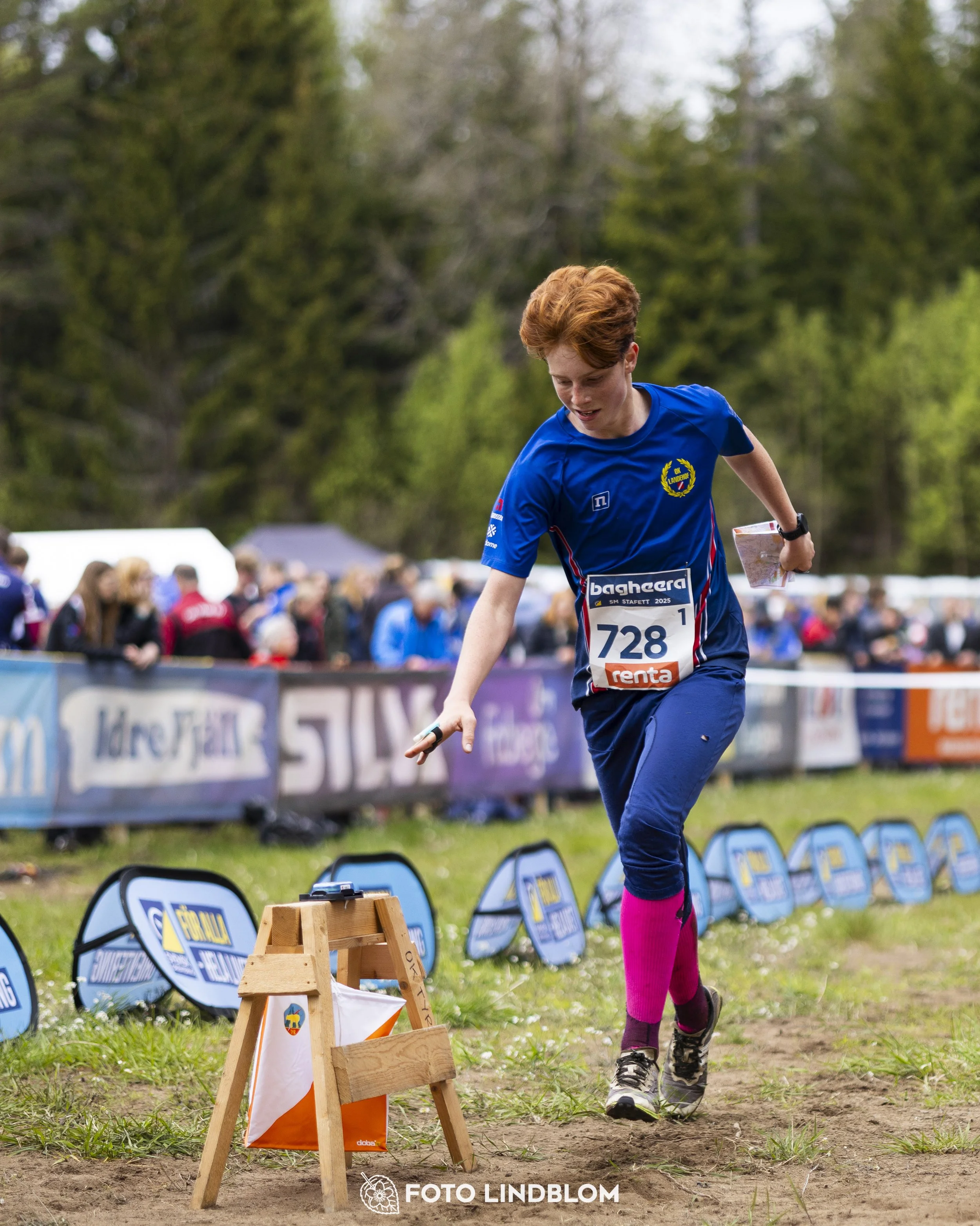 A picture from the Swedish national championship in relay orienteering