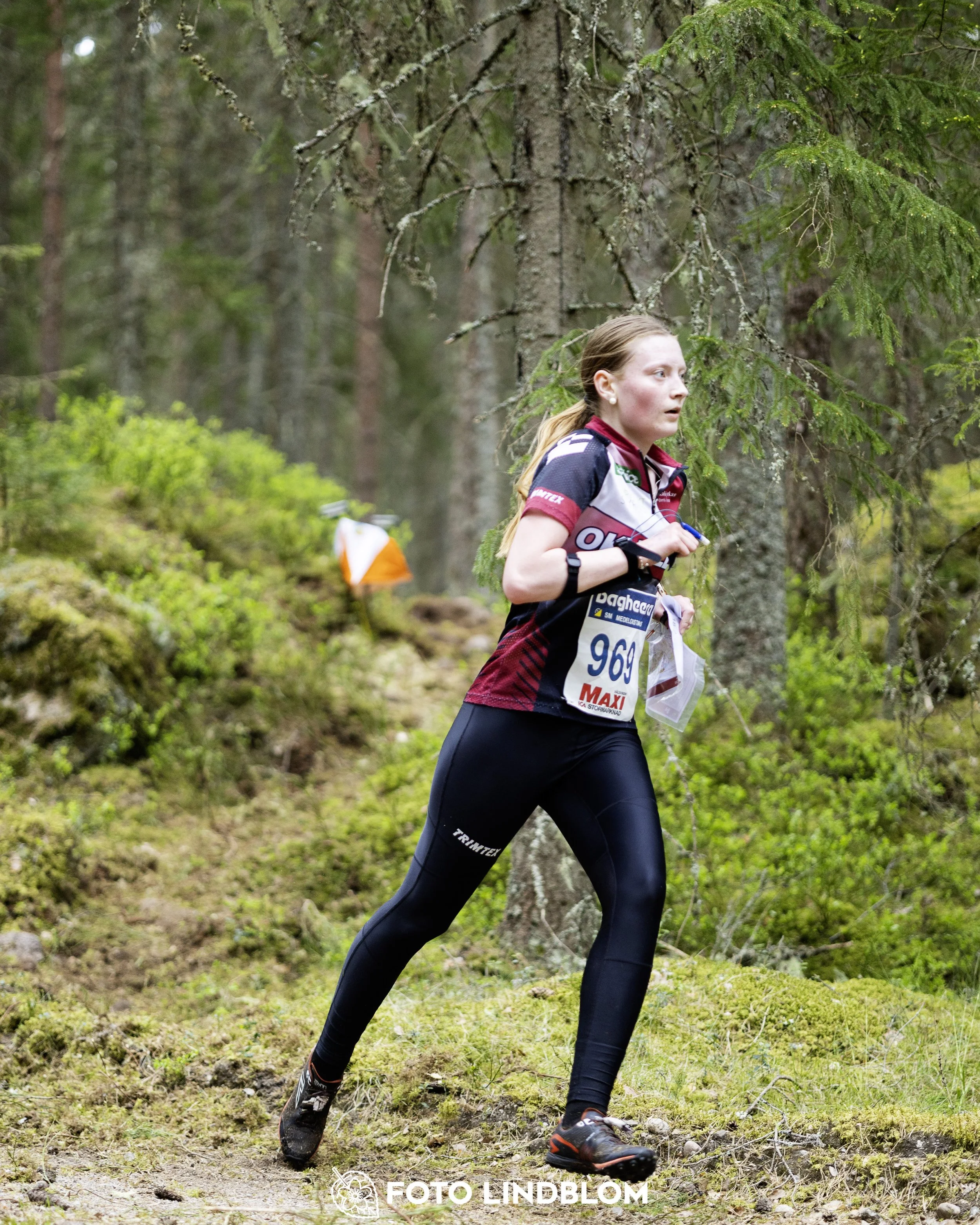 A picture from the Swedish national championship in middle distance orienteering and Swedish league race