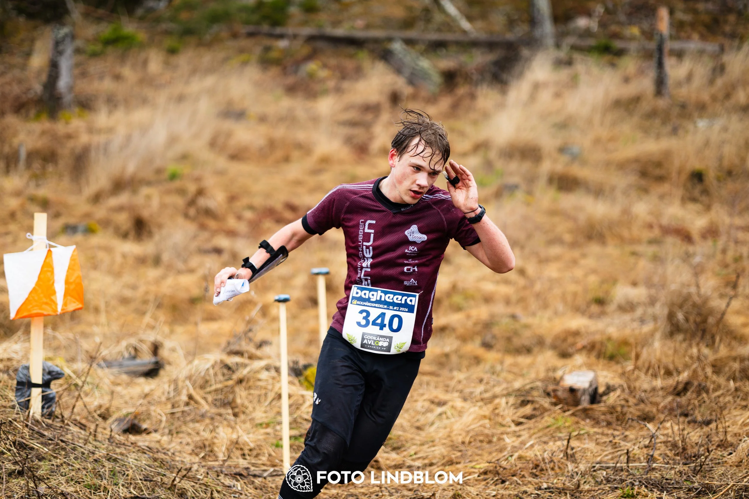 A photo from the Swedish League orienteering competition in Kolmården spring 2026, captured by Foto Lindblom.