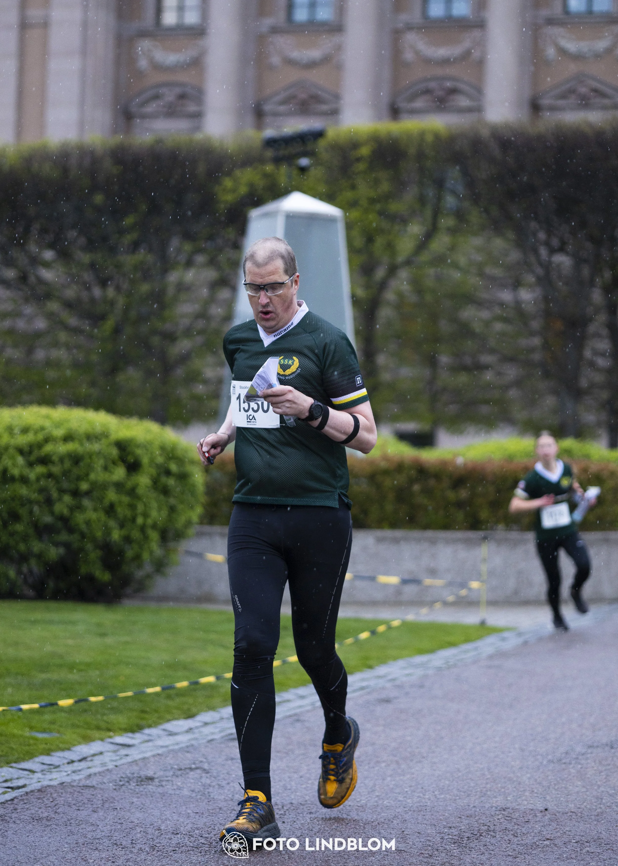 A picture from the first stage of the Stockholm City Cup sprint orienteering competition in "gamla stan" which is the old part of Stockholm