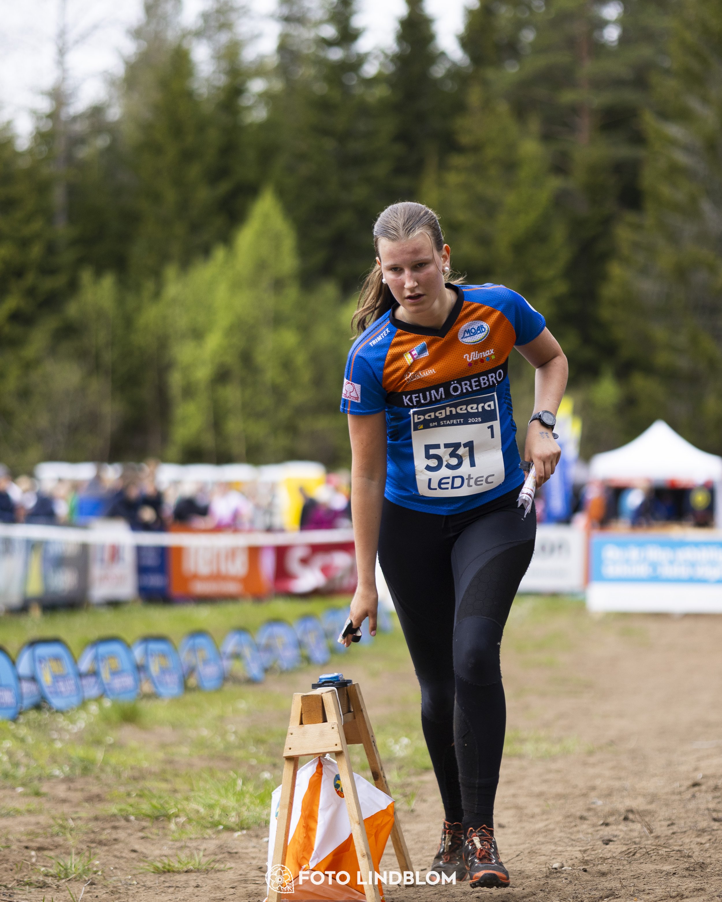 A picture from the Swedish national championship in relay orienteering