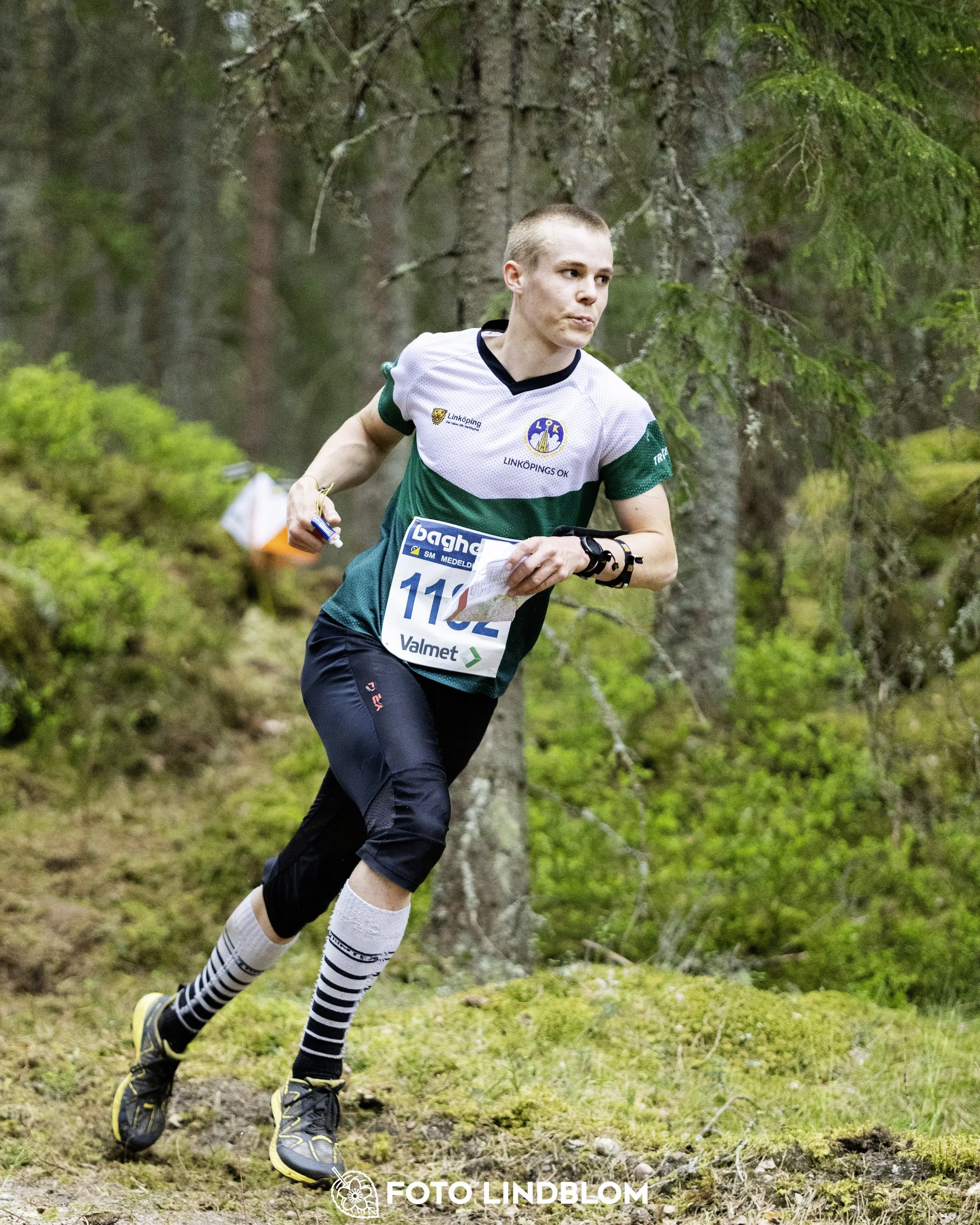 A picture from the Swedish national championship in middle distance orienteering and Swedish league race