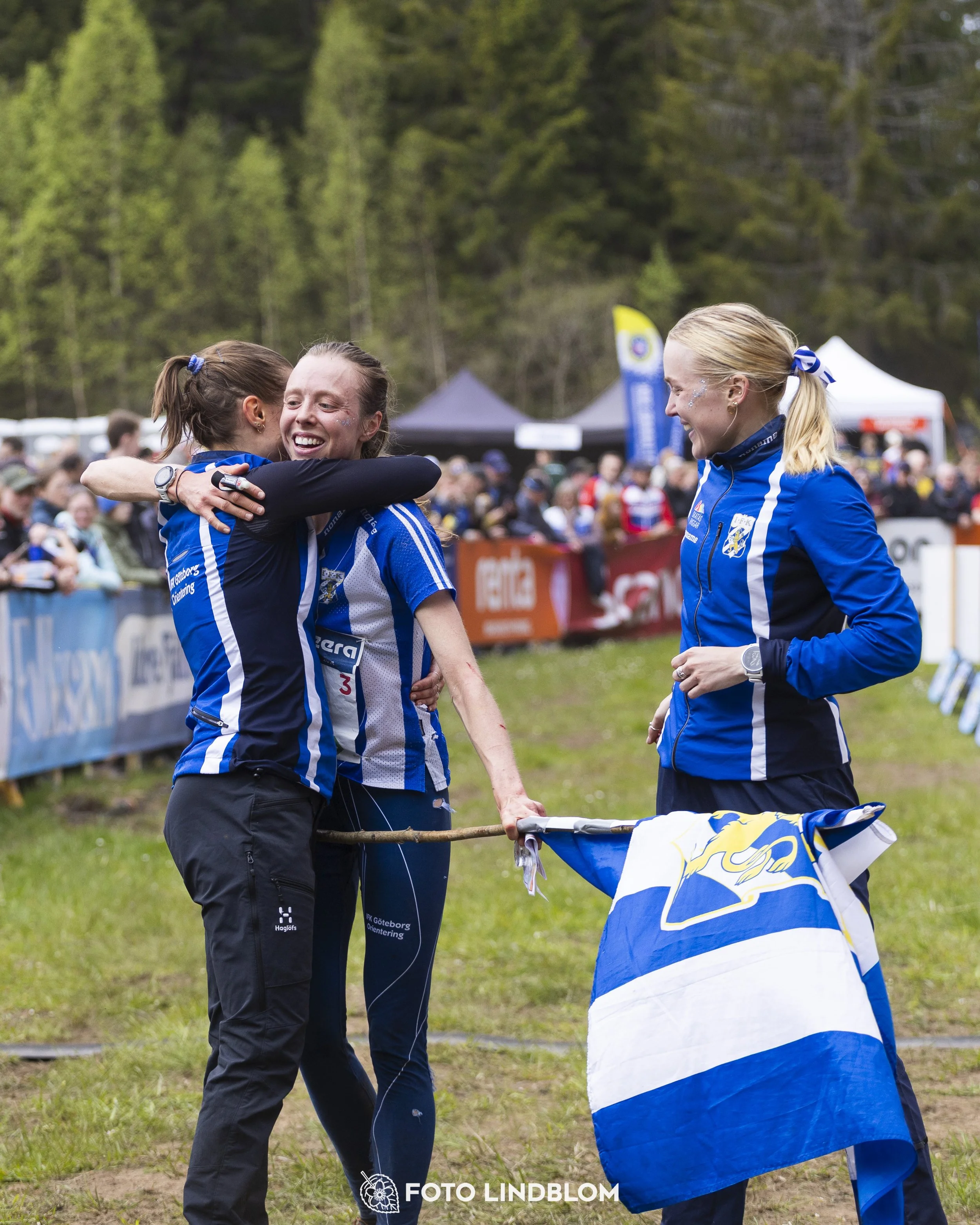 A picture from the Swedish national championship in relay orienteering