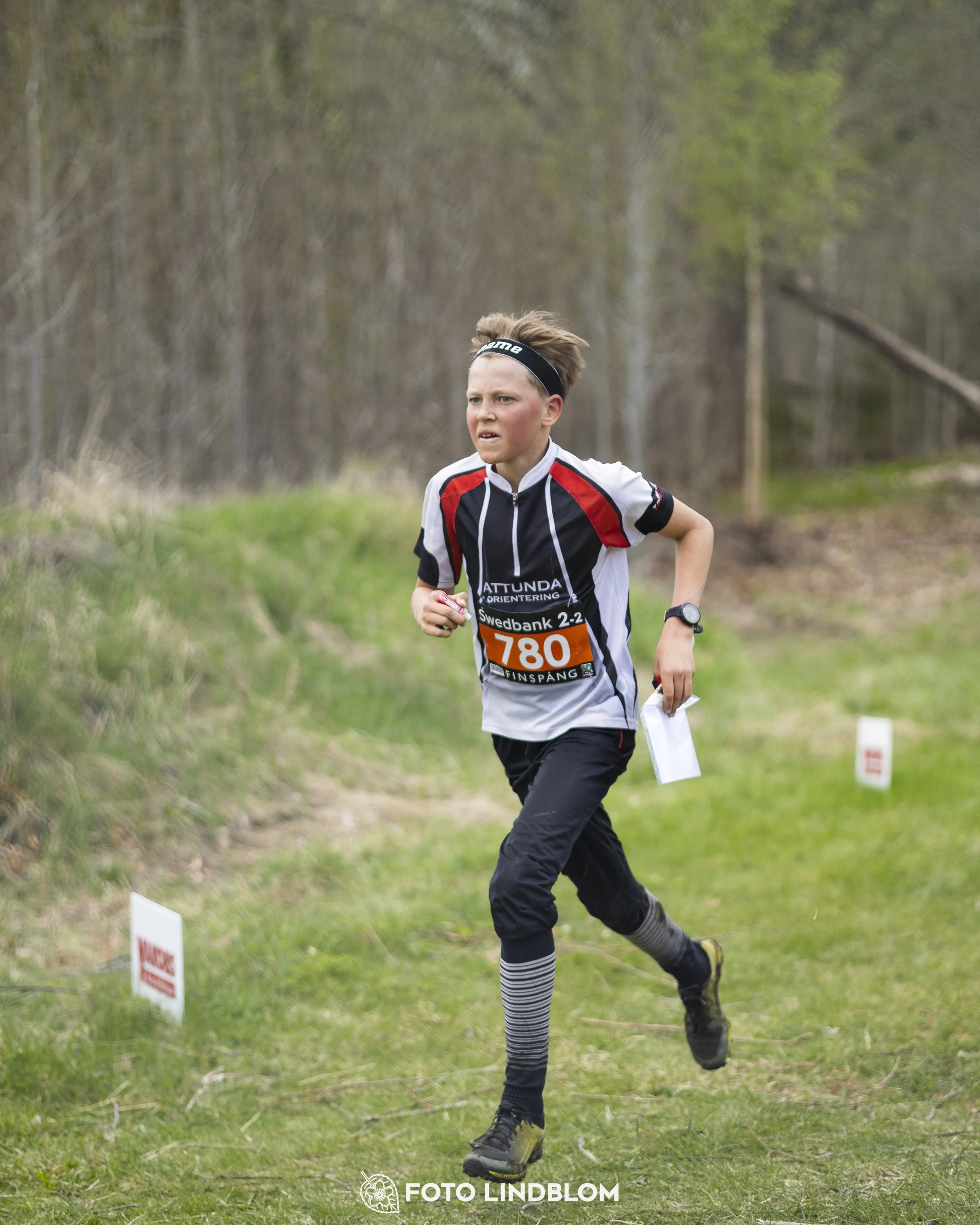 A picture from the youth relay at 10-Mila orienteering competition