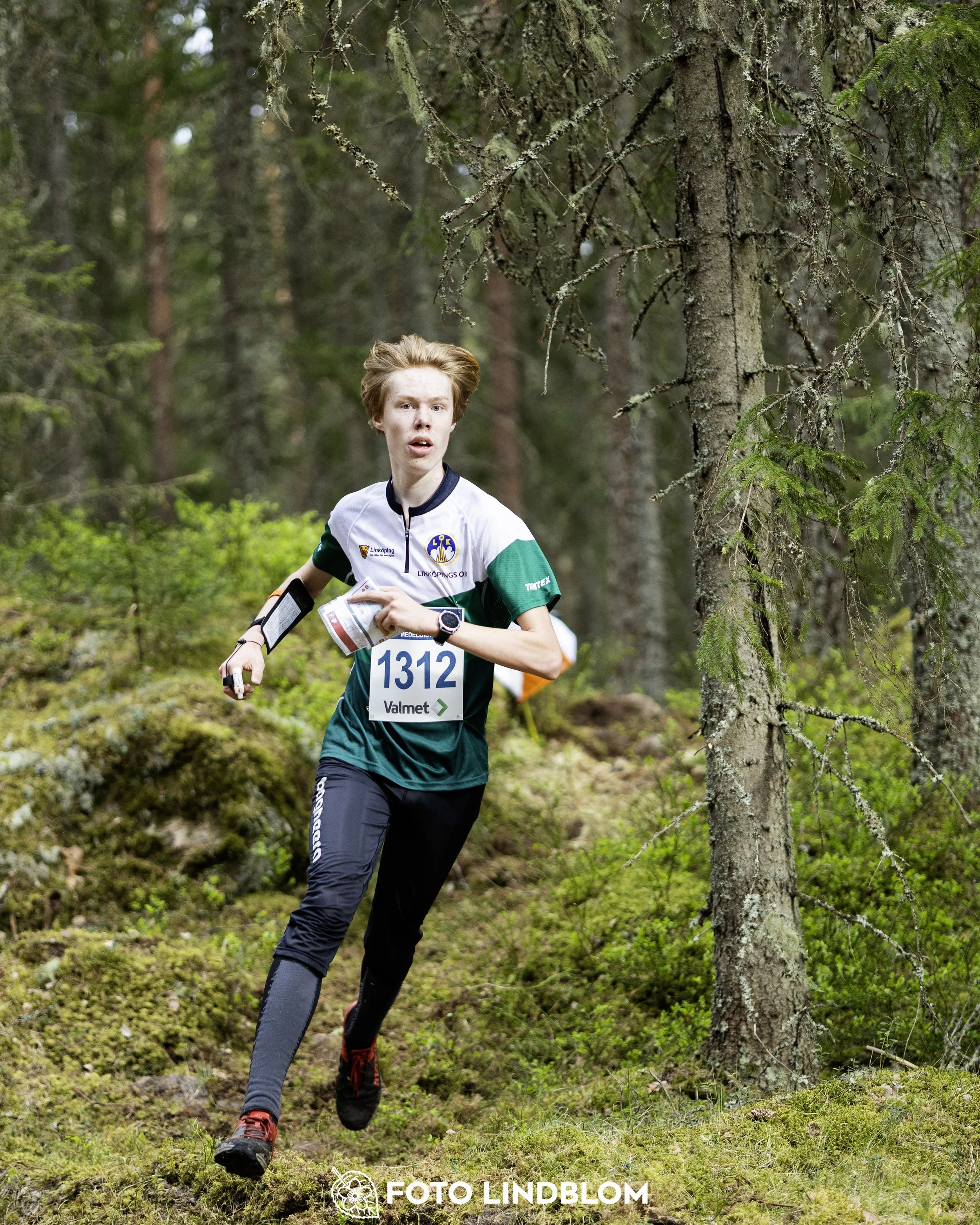 A picture from the Swedish national championship in middle distance orienteering and Swedish league race