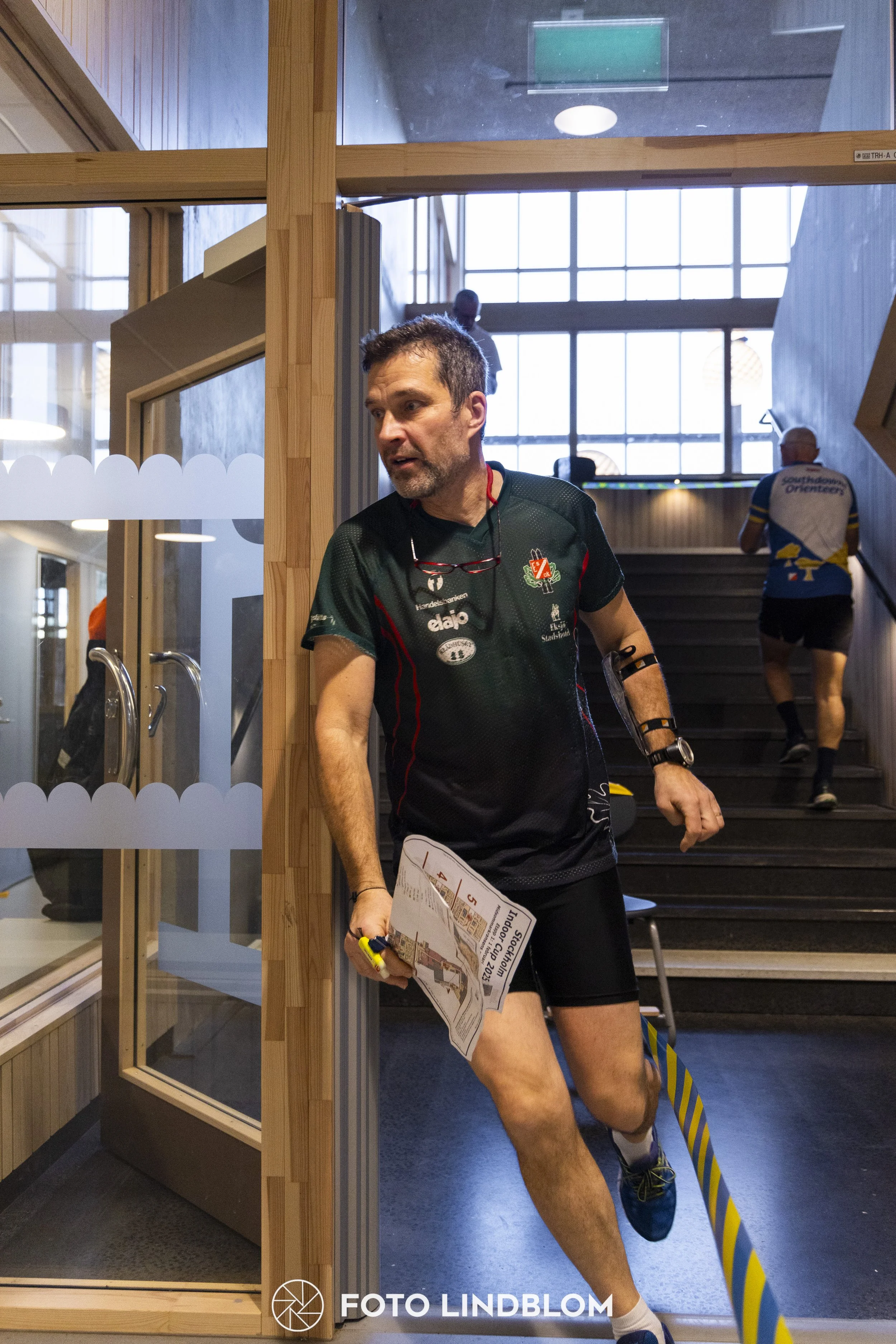 A picture from the orienteering indoor competition "Stockholm Indoor Cup"